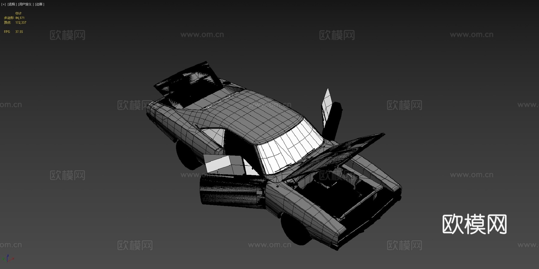 道奇挑战者开门状态su模型
