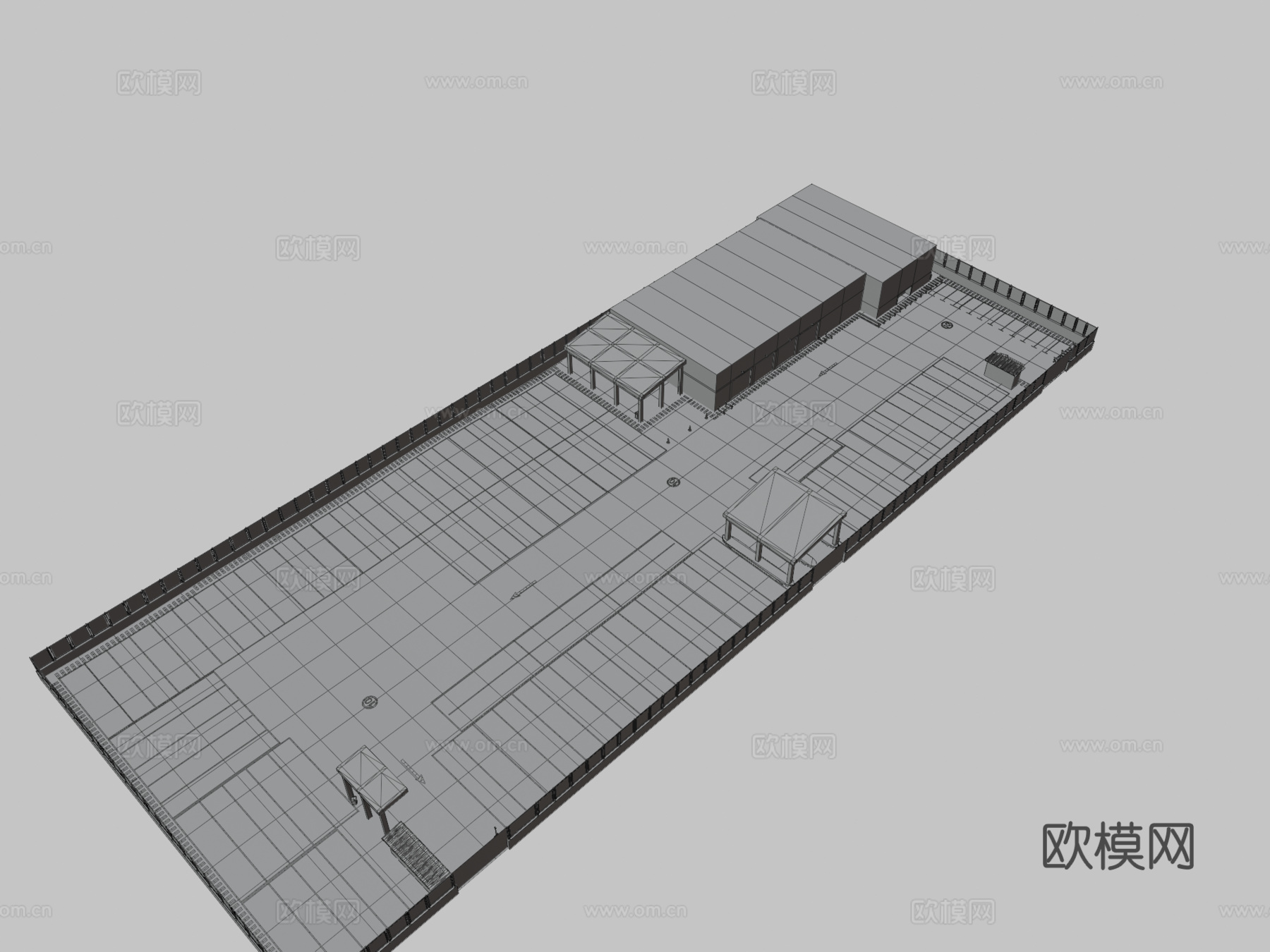 真实停车场巴士汽车 VRVXsu模型