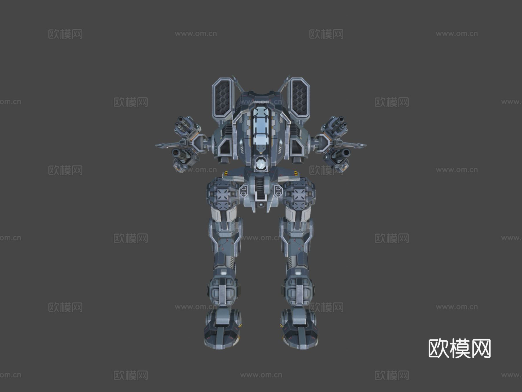 猎鹰 Mk.2 低多边形动画机甲su模型