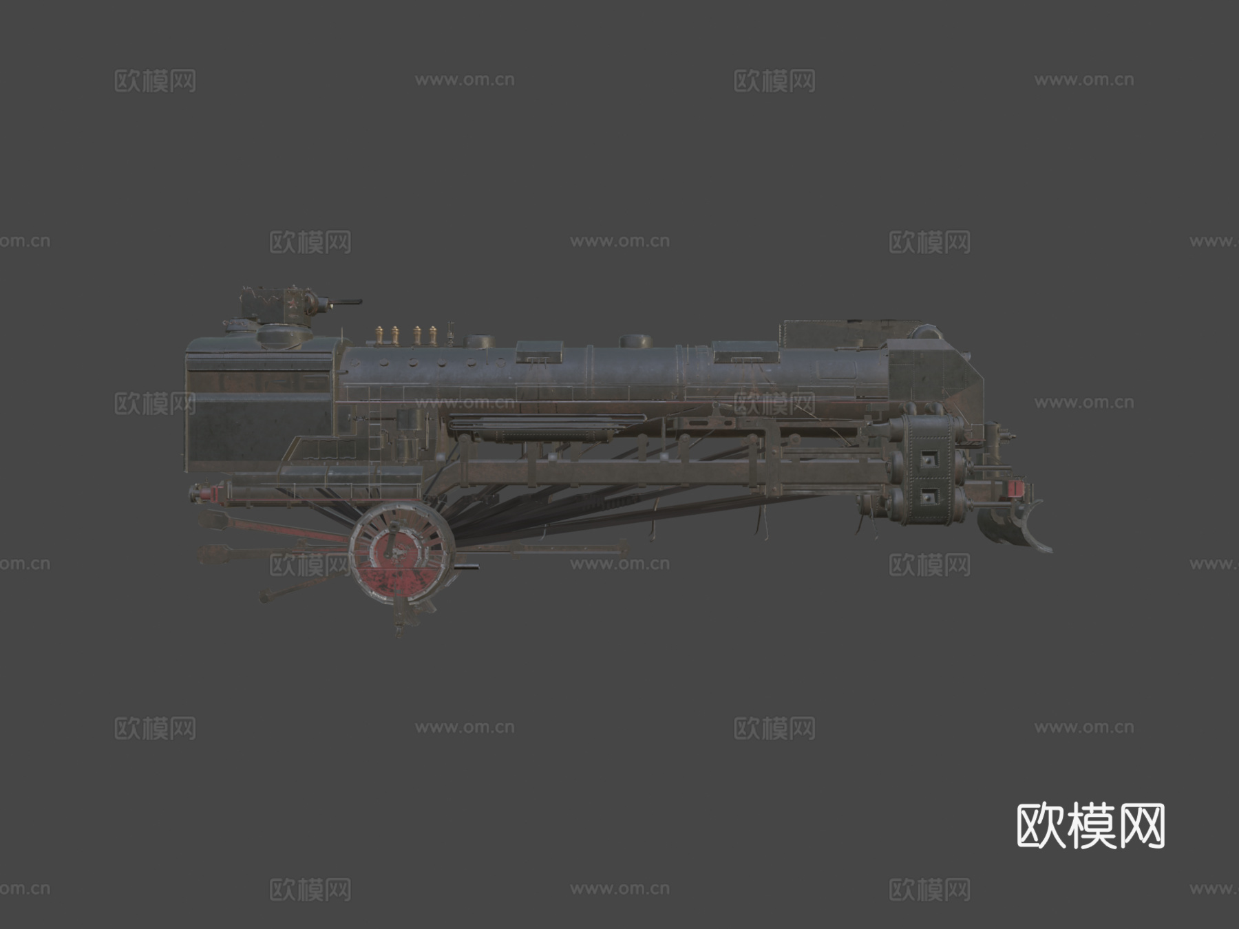 泰坦尼克号苏联火车头su模型