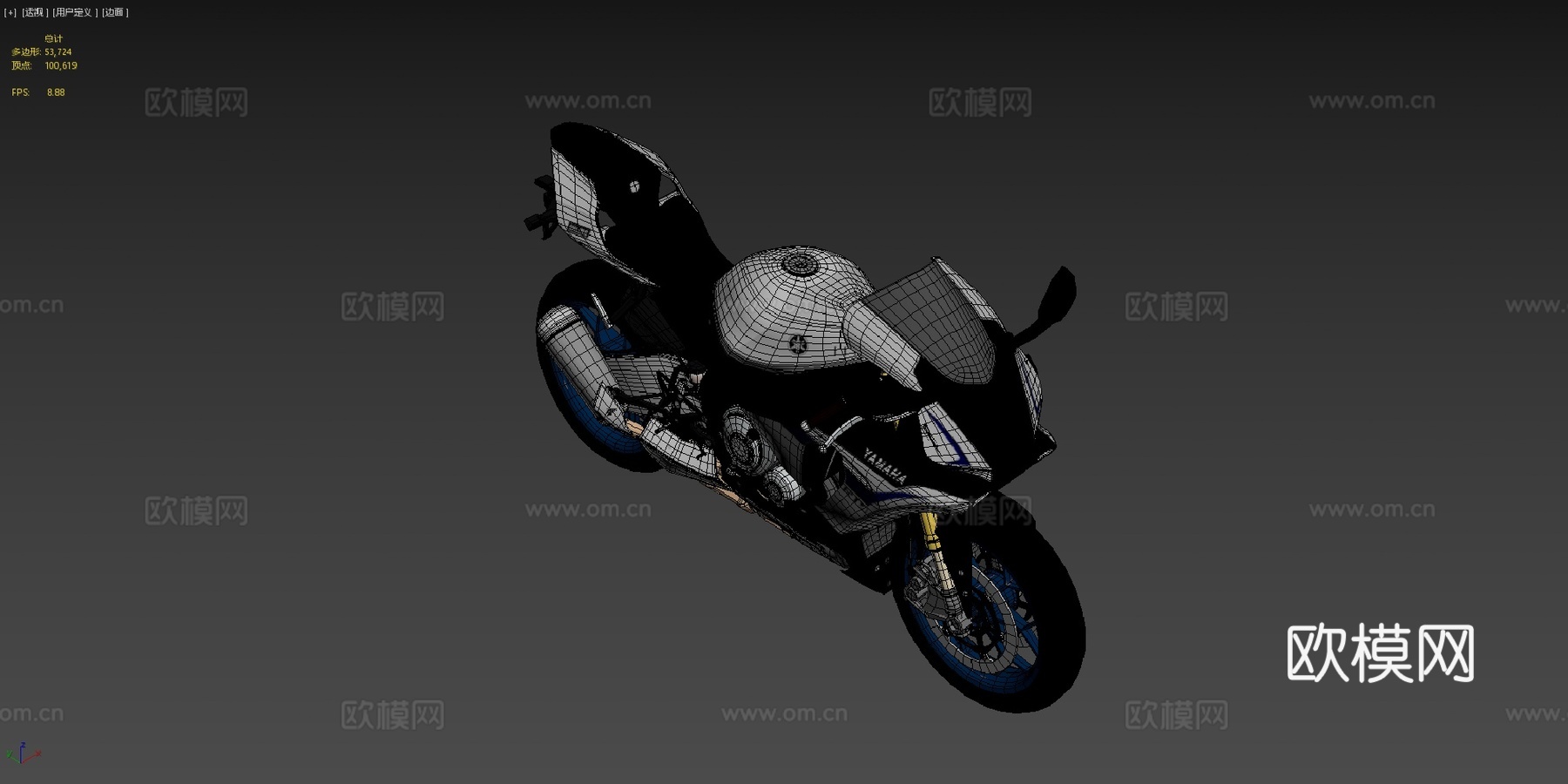 雅马哈R1Msu模型