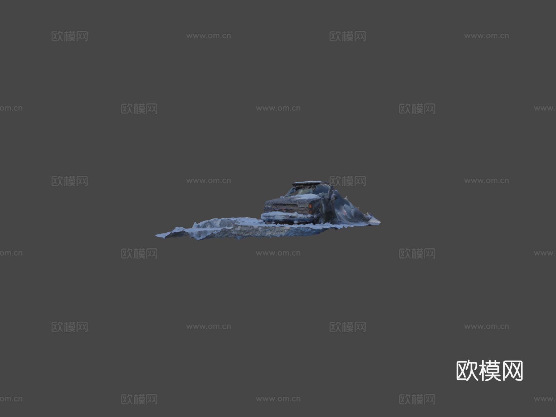 雪中的雪佛兰su模型