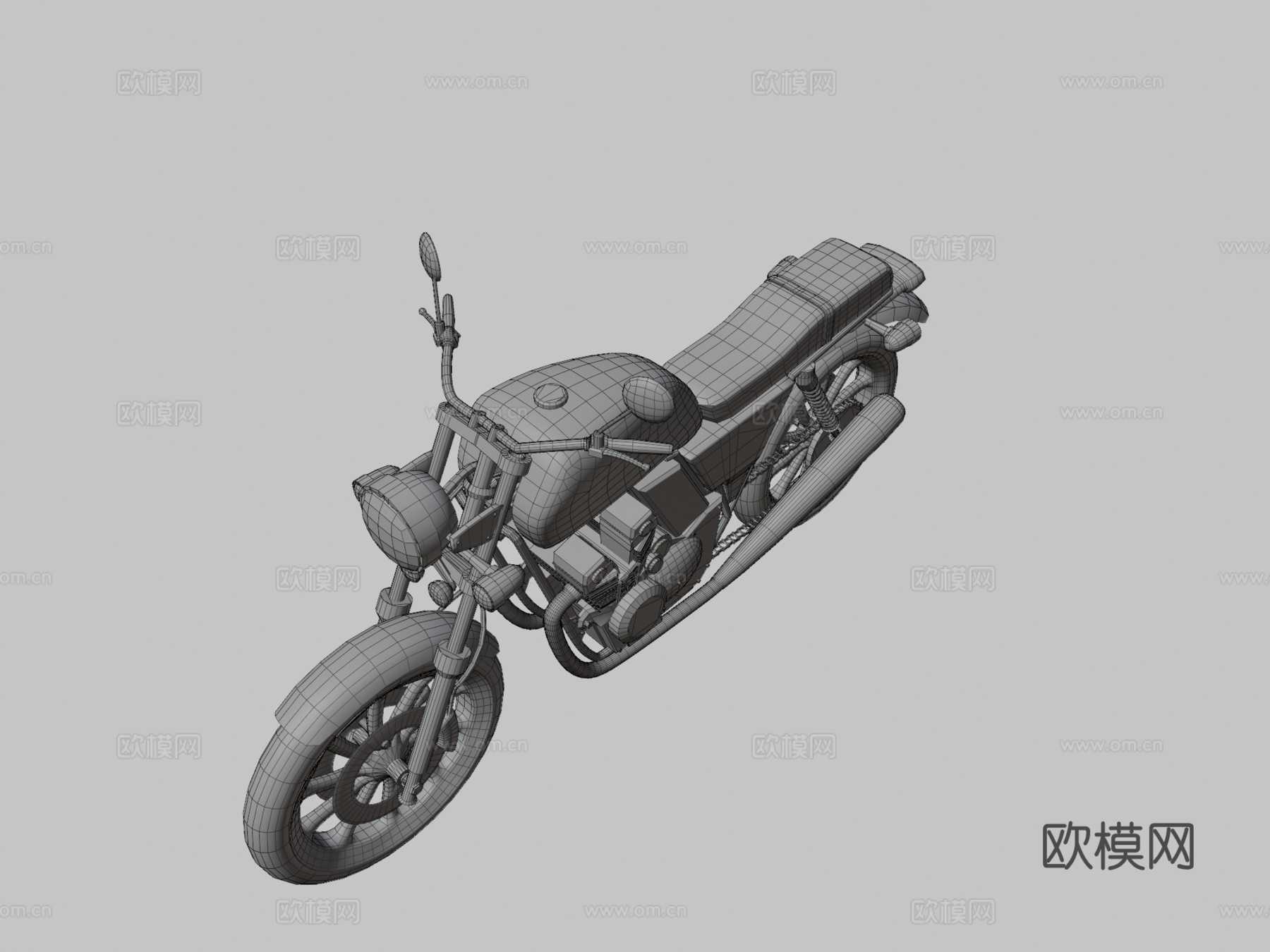 经典摩托车su模型