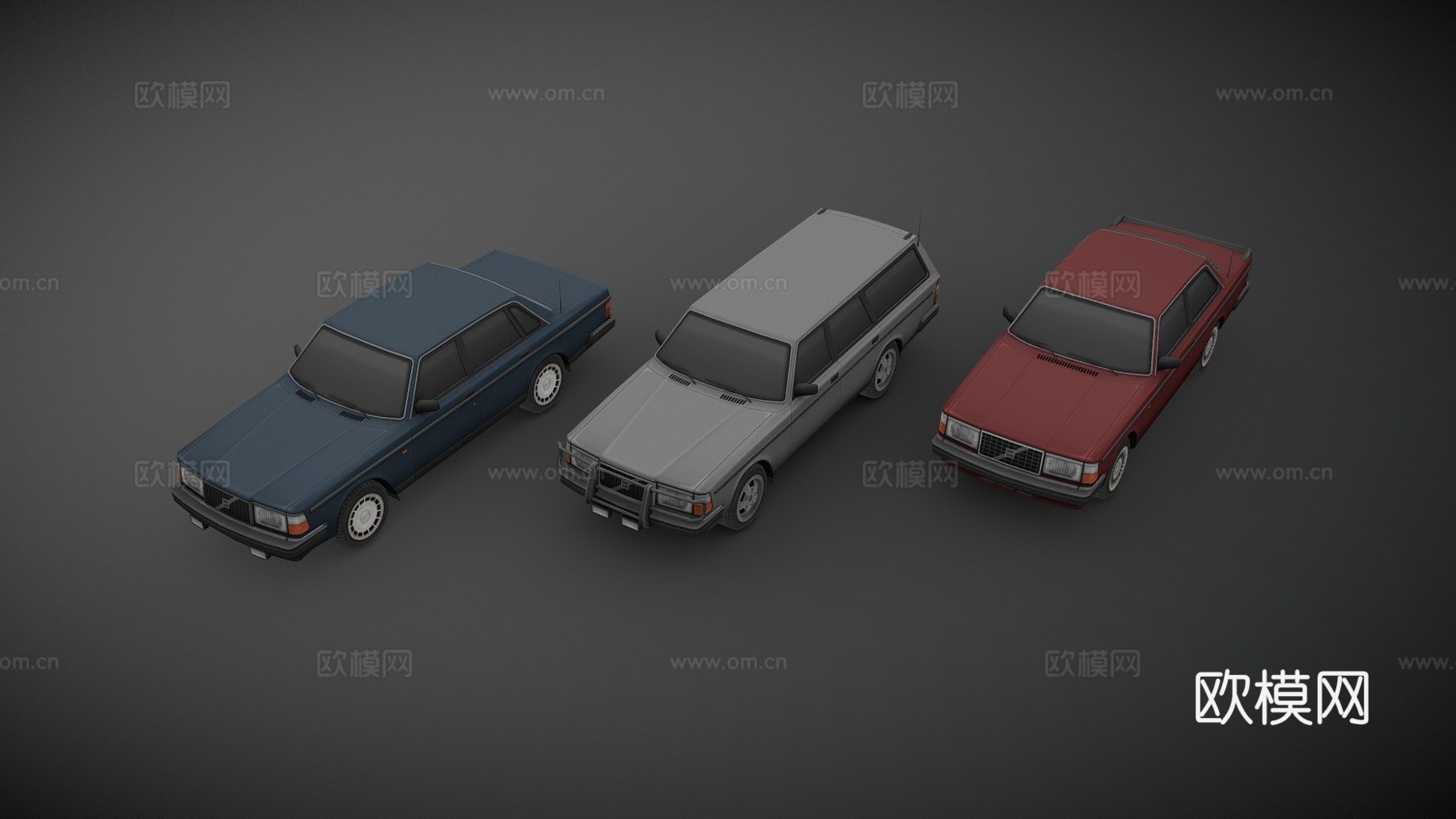 款沃尔沃200系列su模型