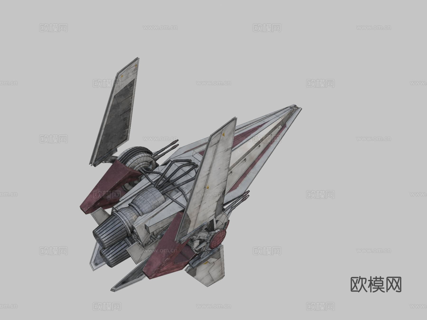 星球大战 V翼 尼姆布斯级su模型