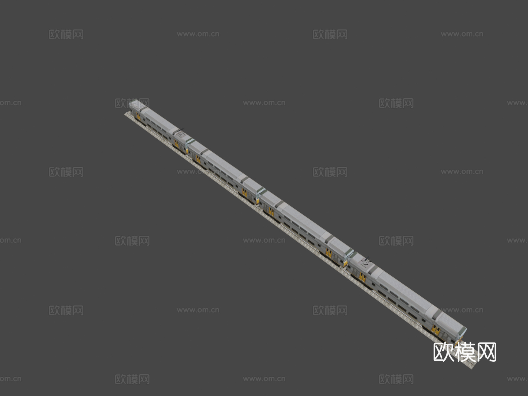 悉尼火车 S 组低多边形su模型