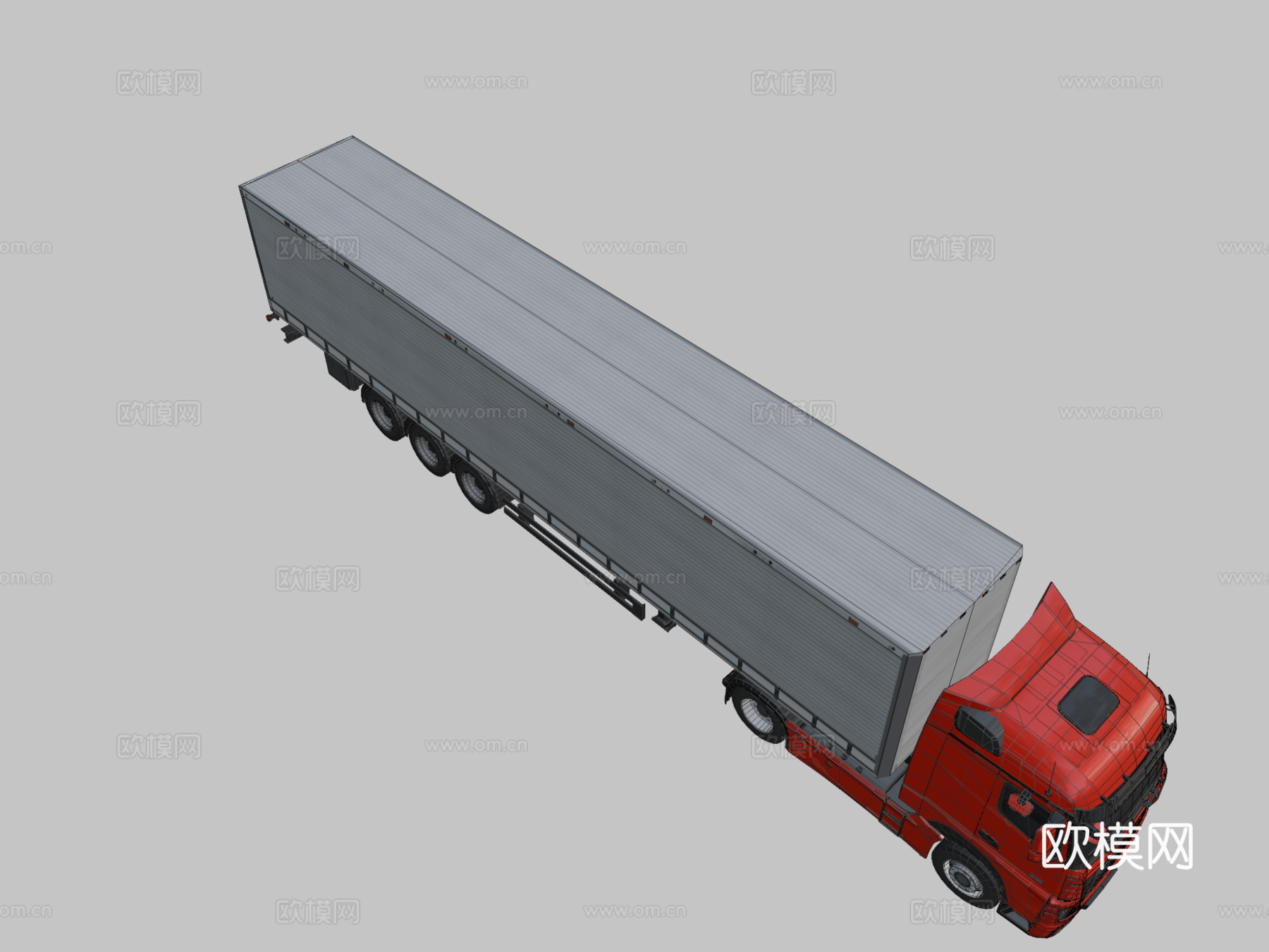 梅赛德斯 Actros 流线空间su模型