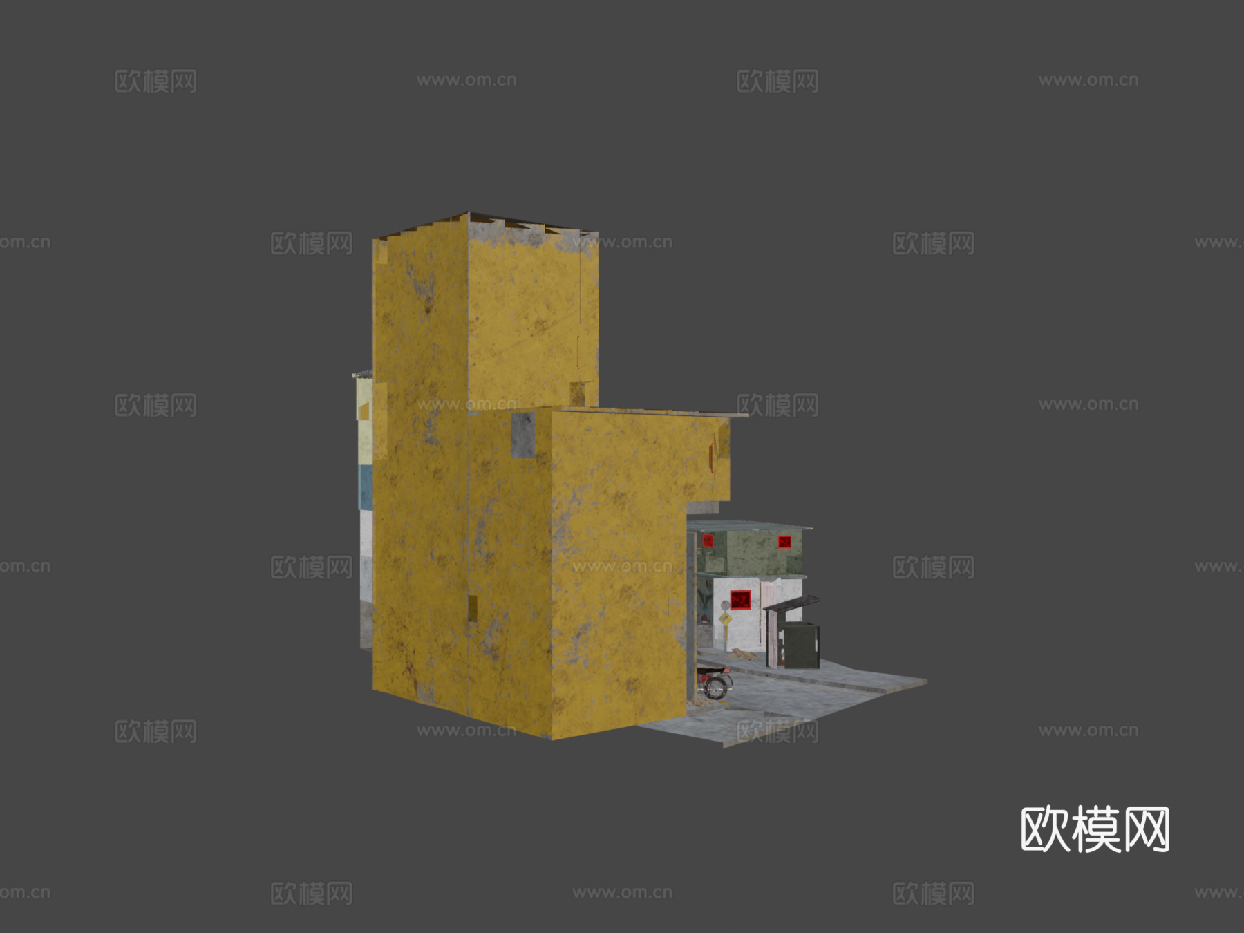 里约贫民窟街景su模型