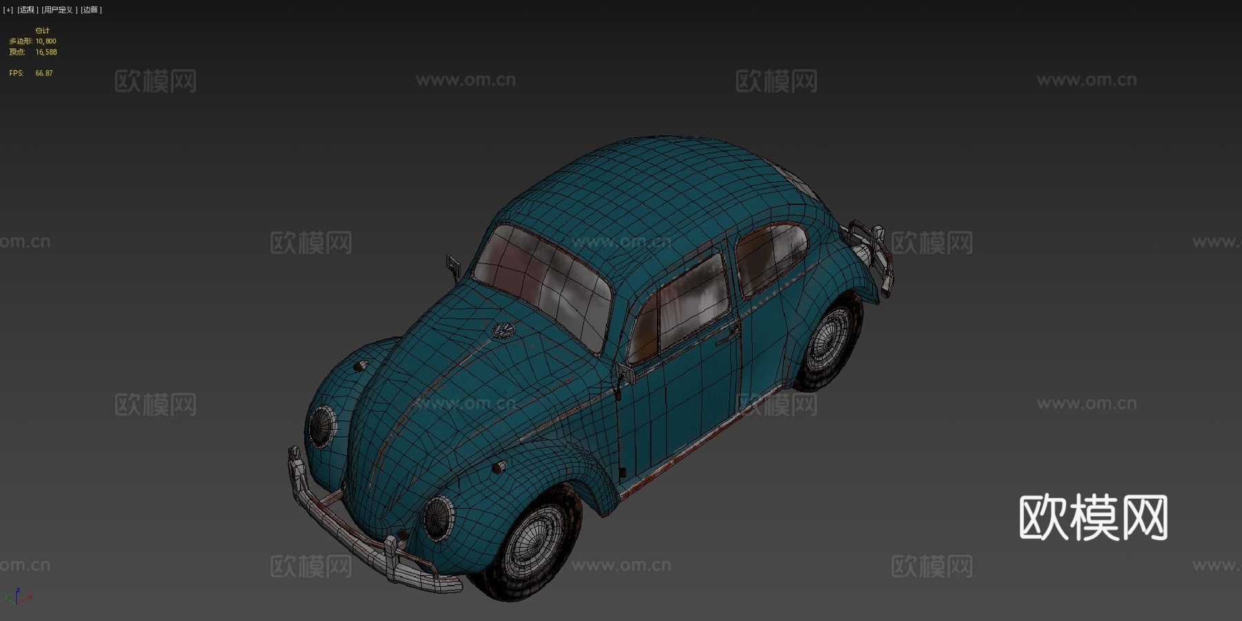 旧款甲壳虫su模型
