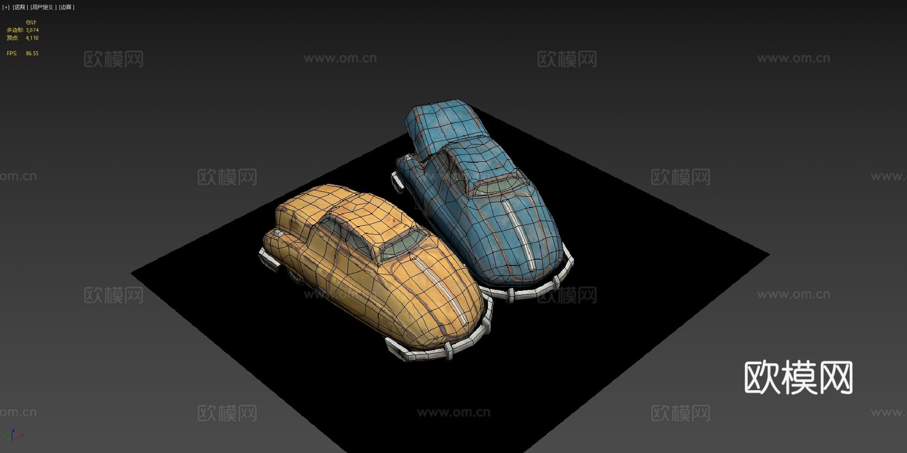柴油朋克汽车残骸第100次提交噢呜哦su模型