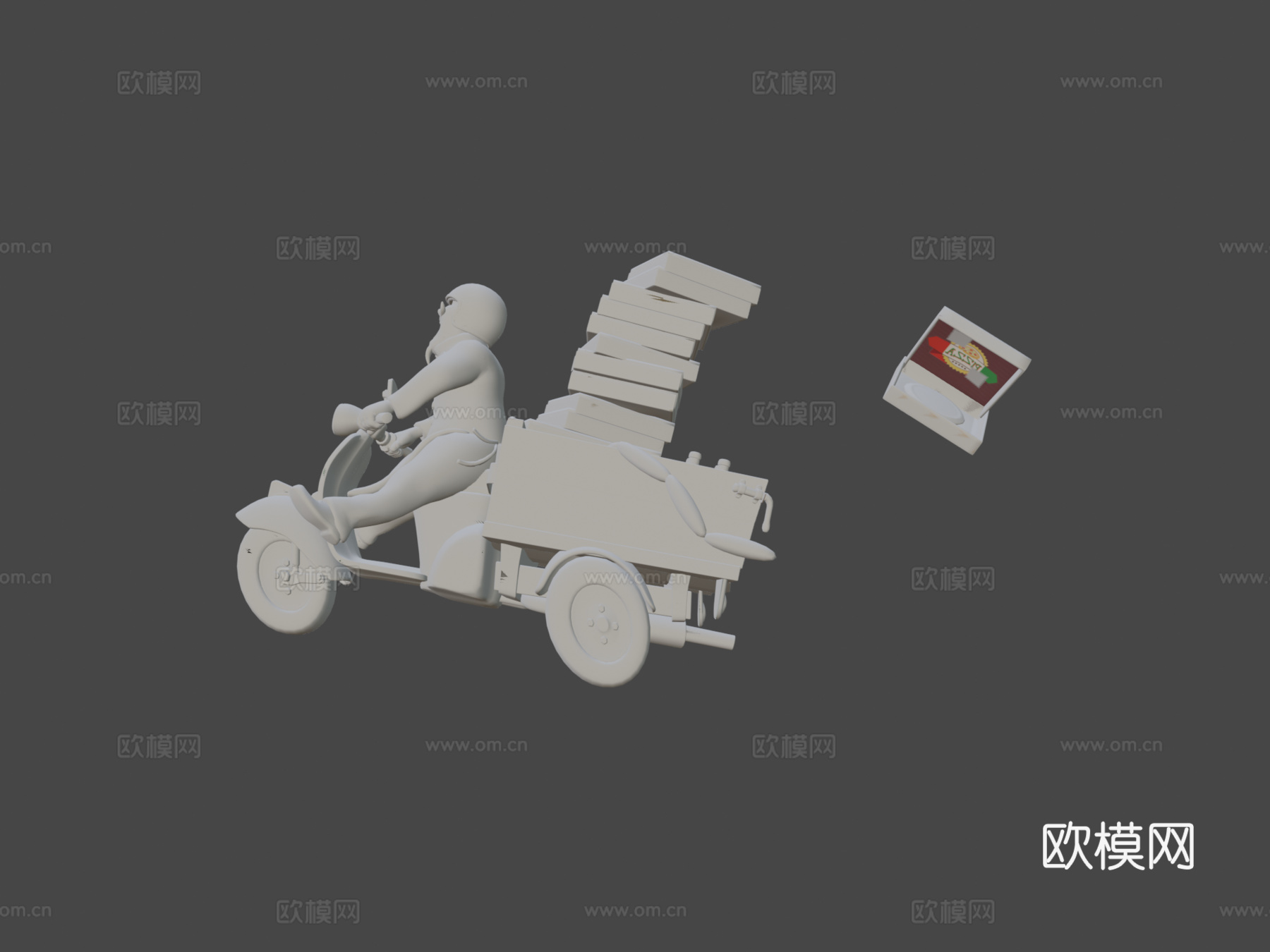 疯狂披萨送货厨师su模型