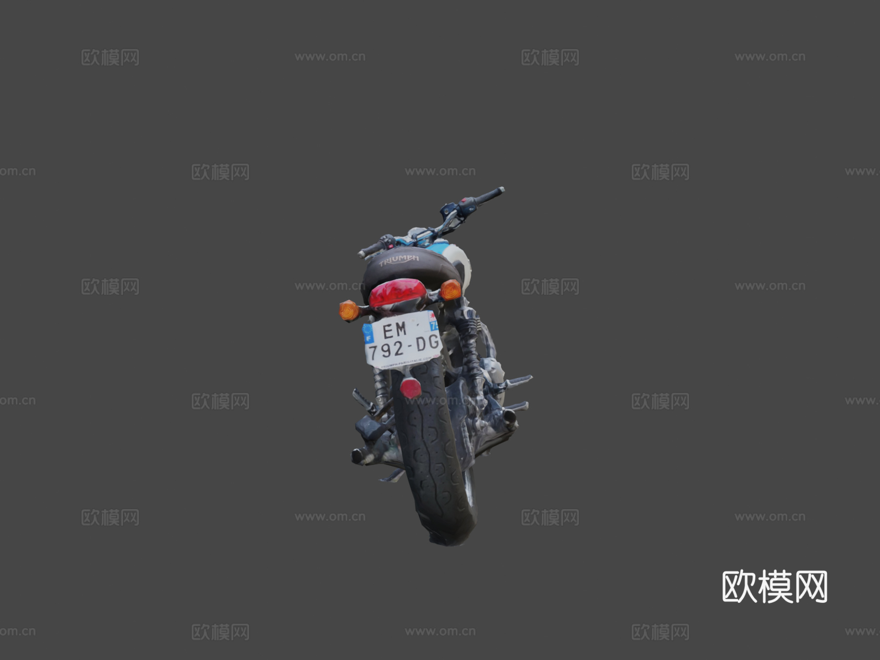 凯旋摩托车su模型