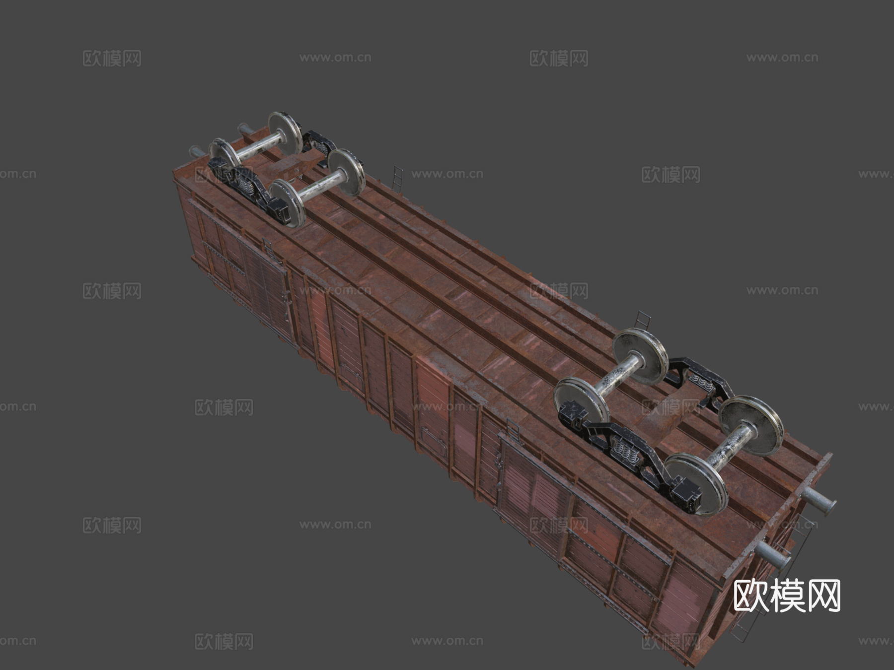 火车车厢su模型