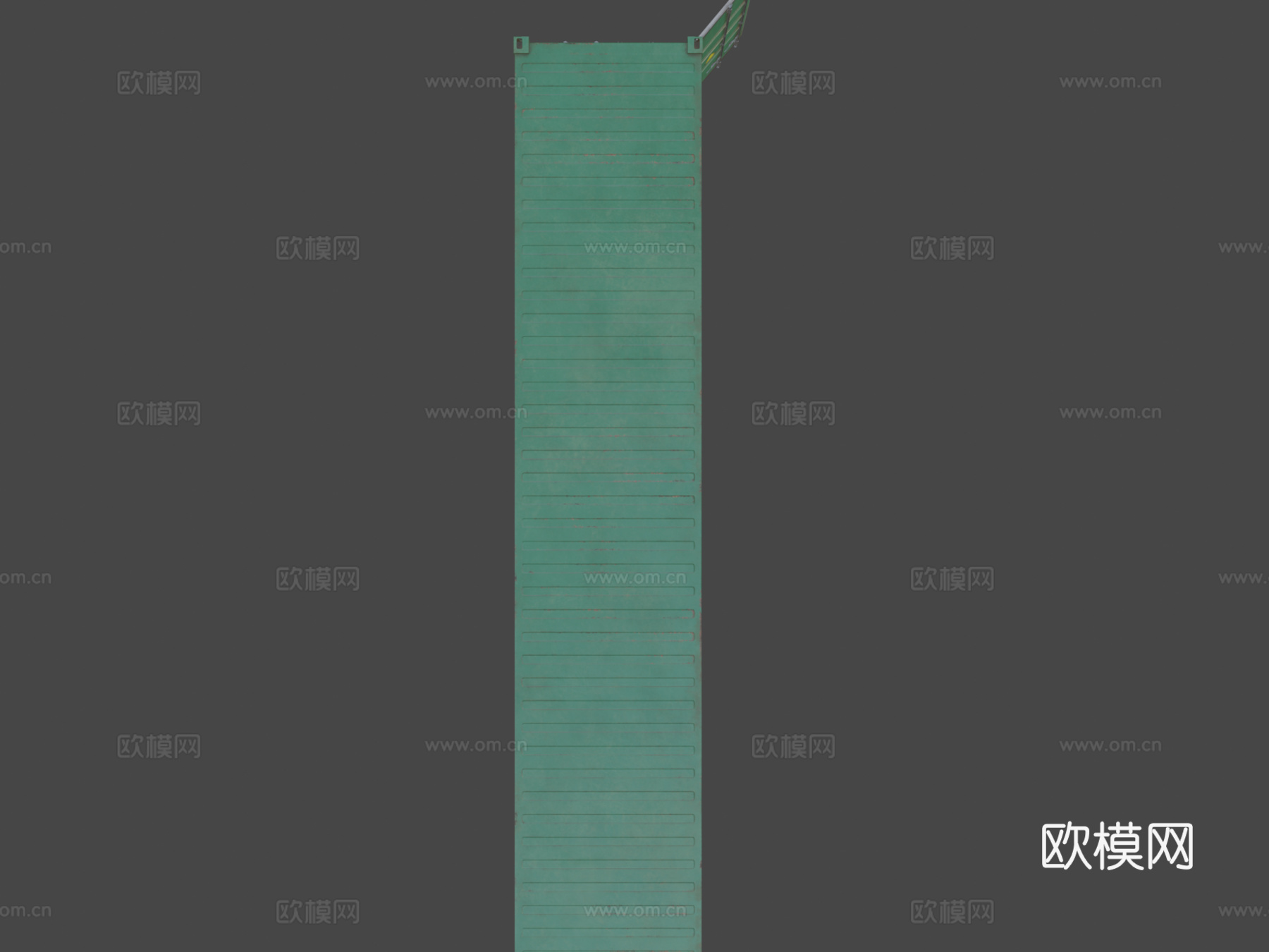 集装箱拖车低多边形su模型