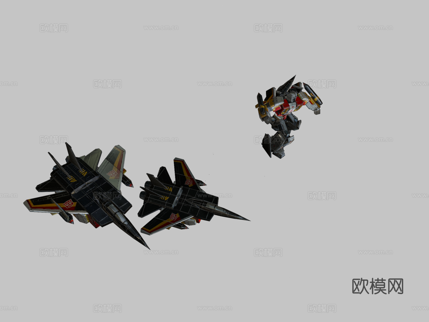 空袭变形金刚地球战争su模型