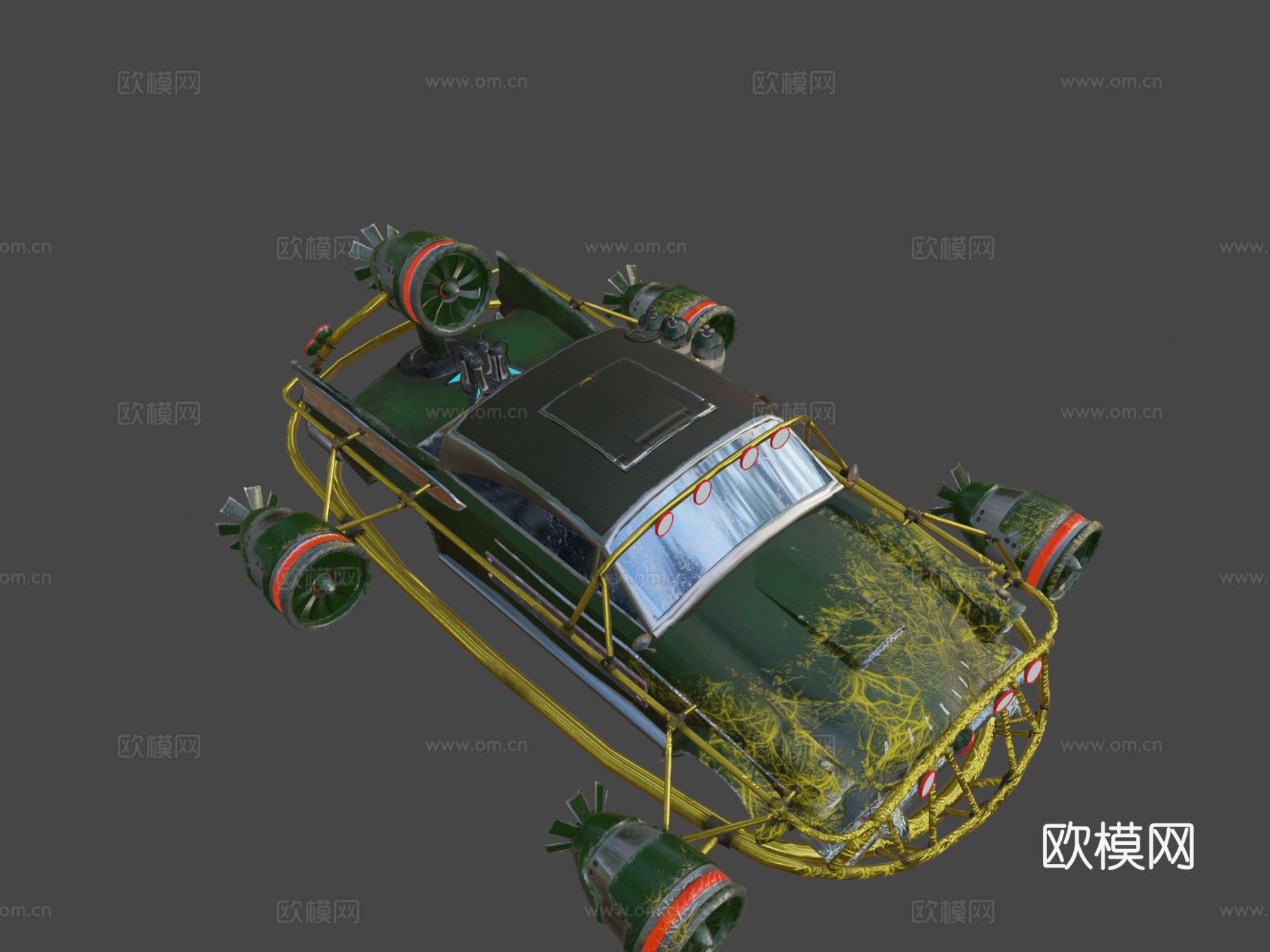 年代未来主义汽车帕卡德鹰su模型