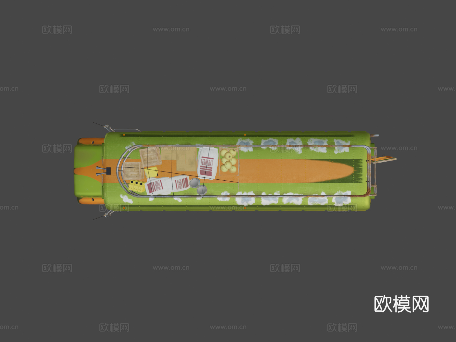 危地马拉鸡巴士su模型