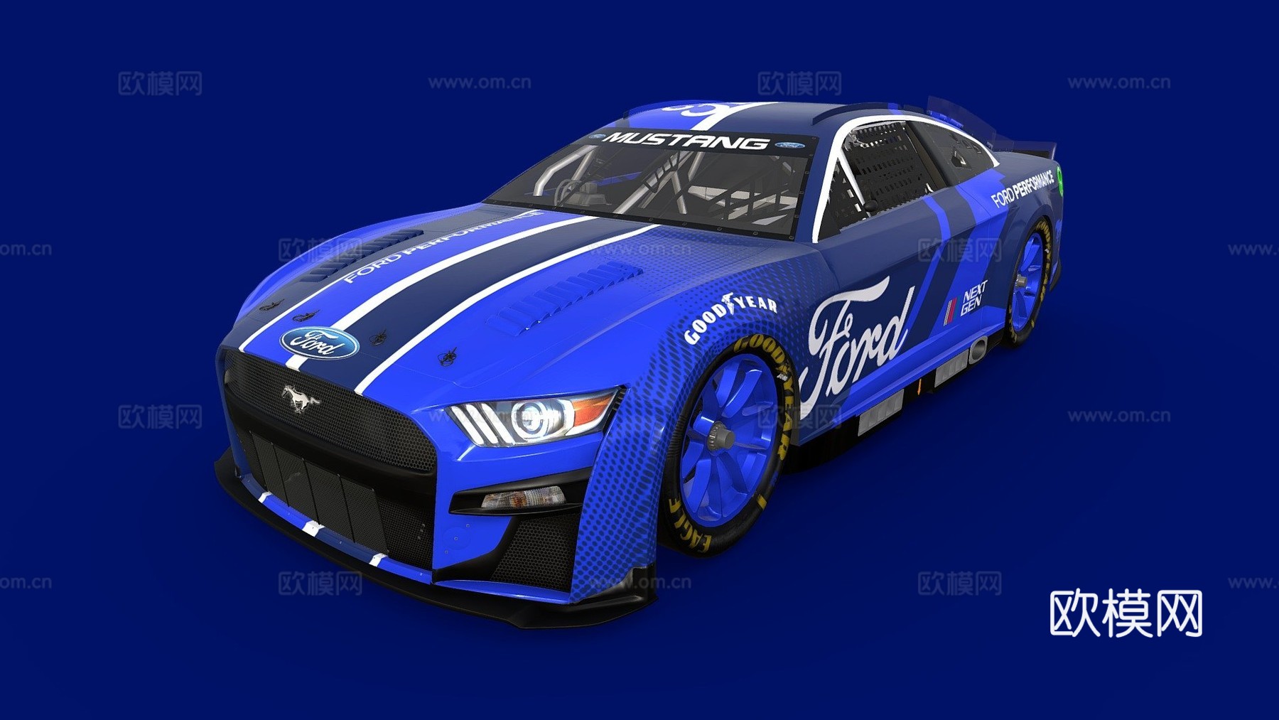 福特 Mustang NASCAR NEXTGEN 2022su模型
