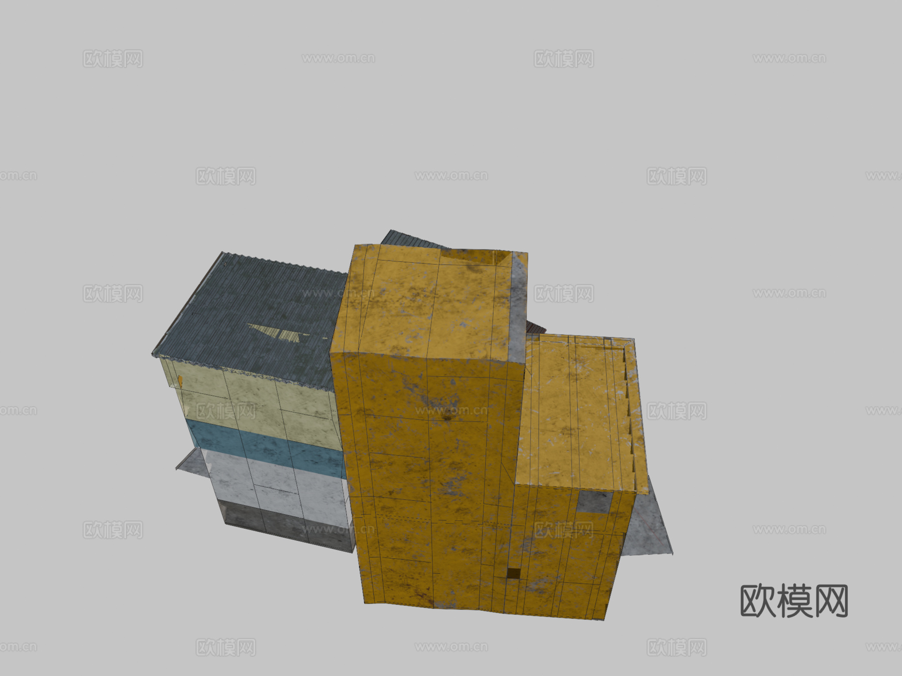 里约贫民窟街景su模型