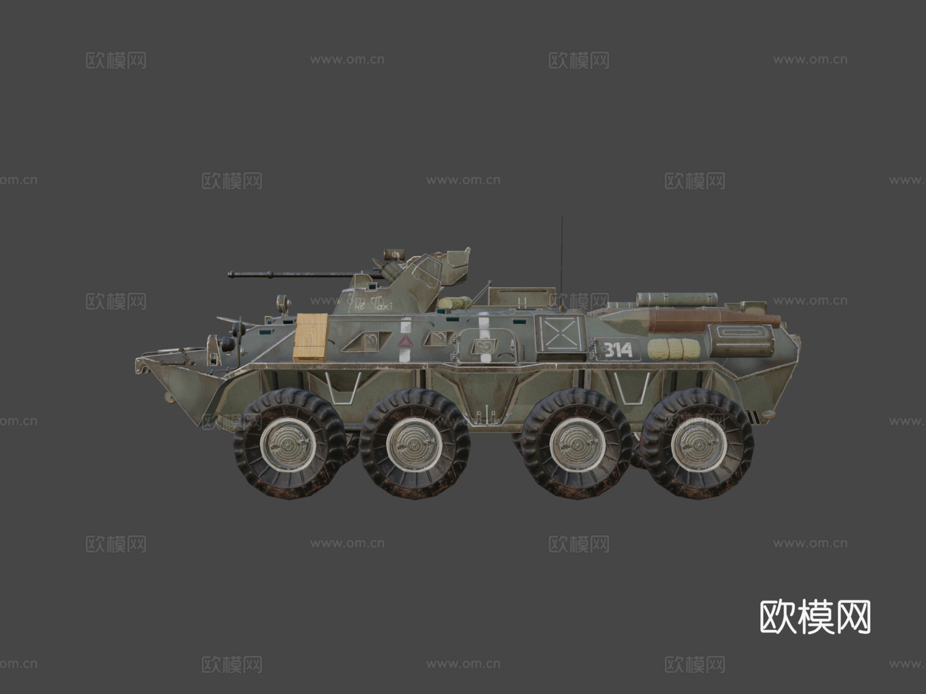 BTR82装甲运兵车su模型