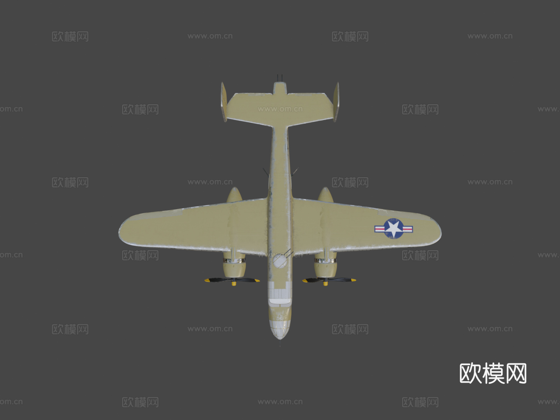 B25 米切尔轰炸机su模型