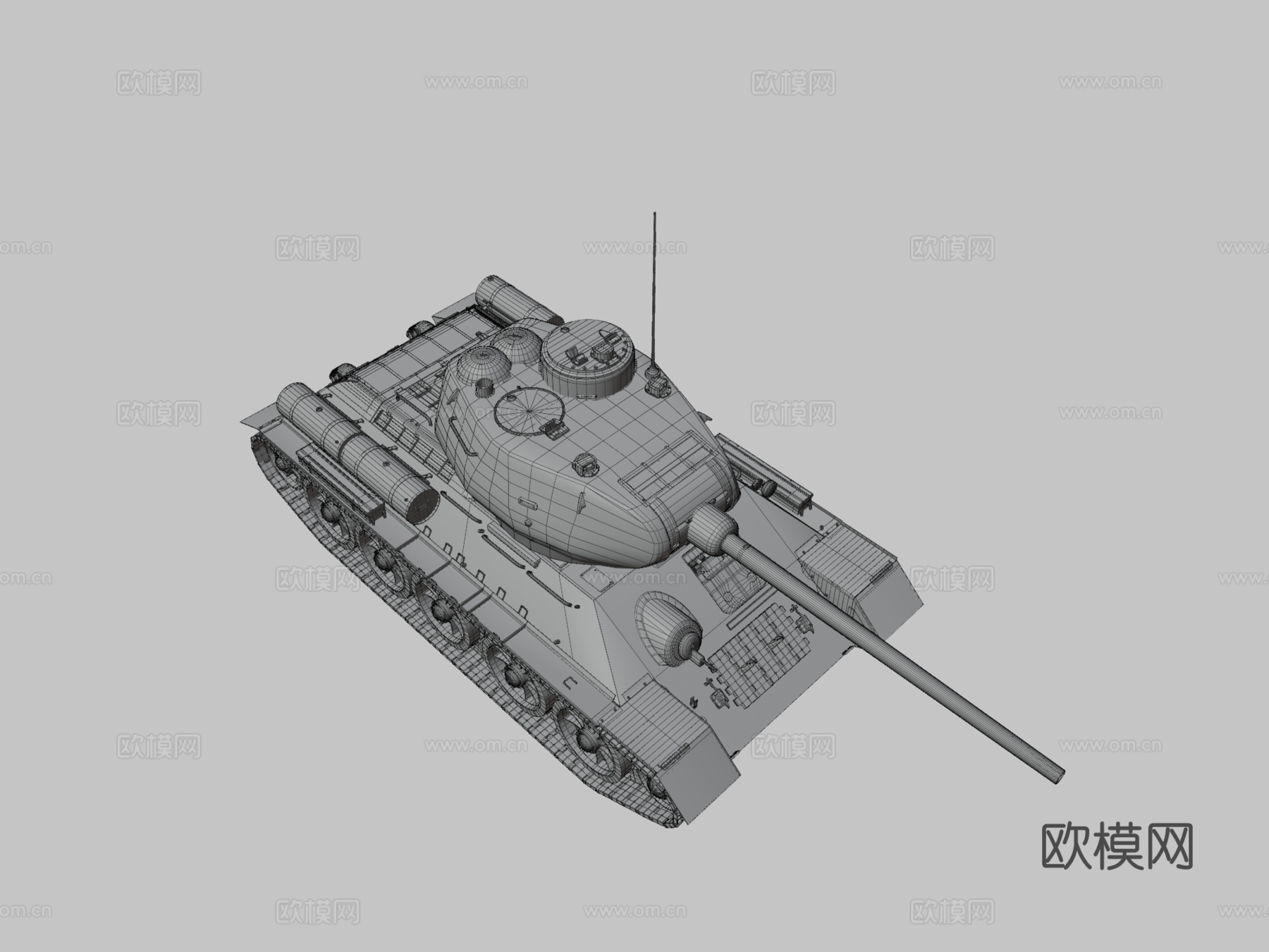 T3485坦克模型su模型