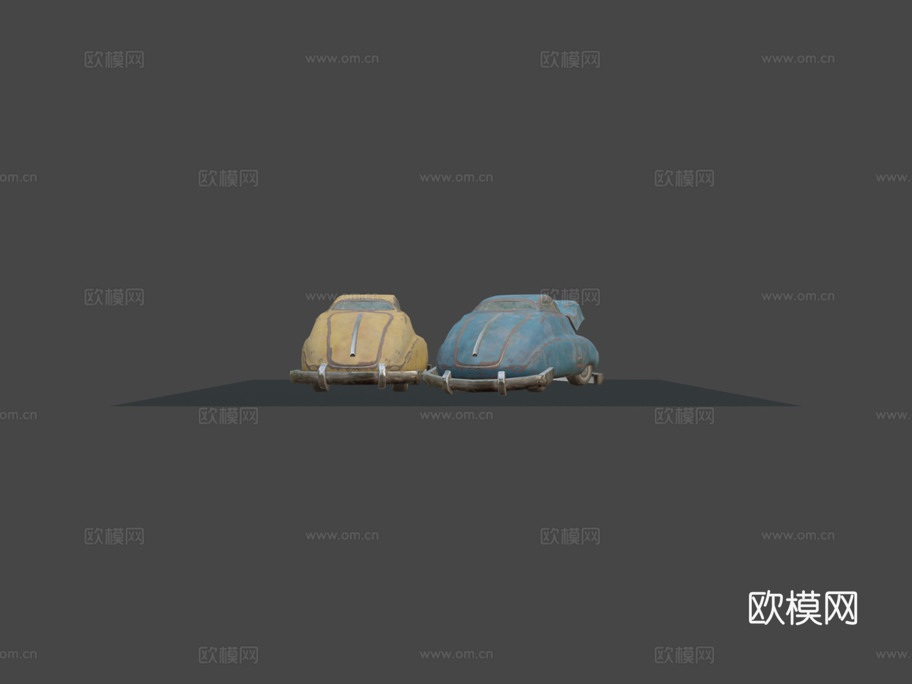 柴油朋克汽车残骸第100次提交噢呜哦su模型