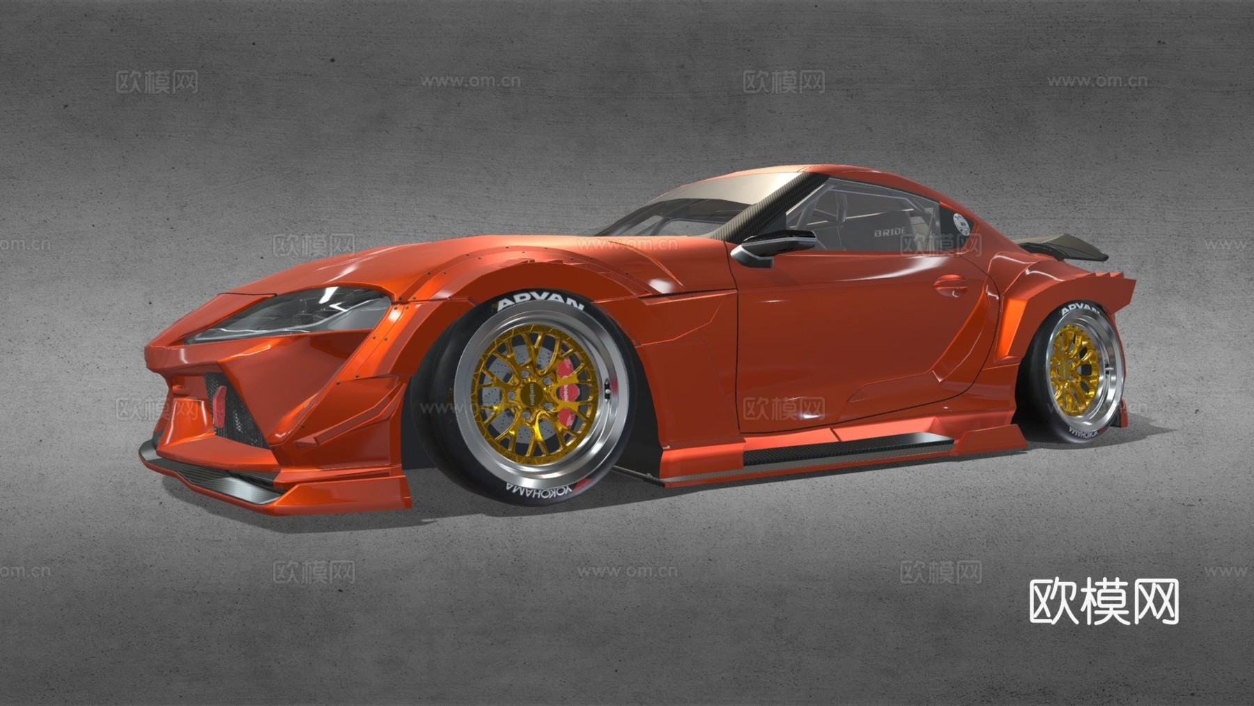 款丰田Supra GR宽体套件su模型