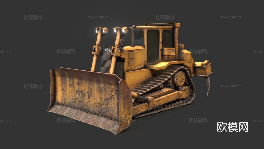 重型推土机su模型