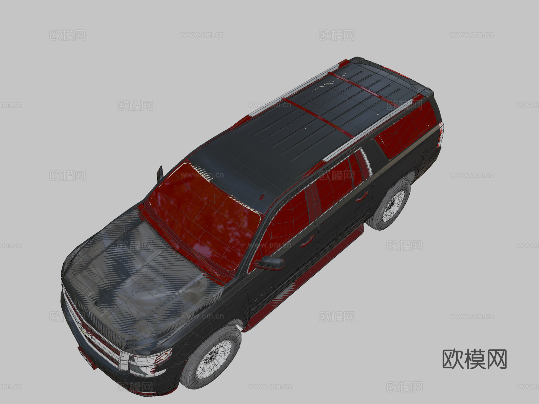 雪佛兰萨博班2015特勤局su模型