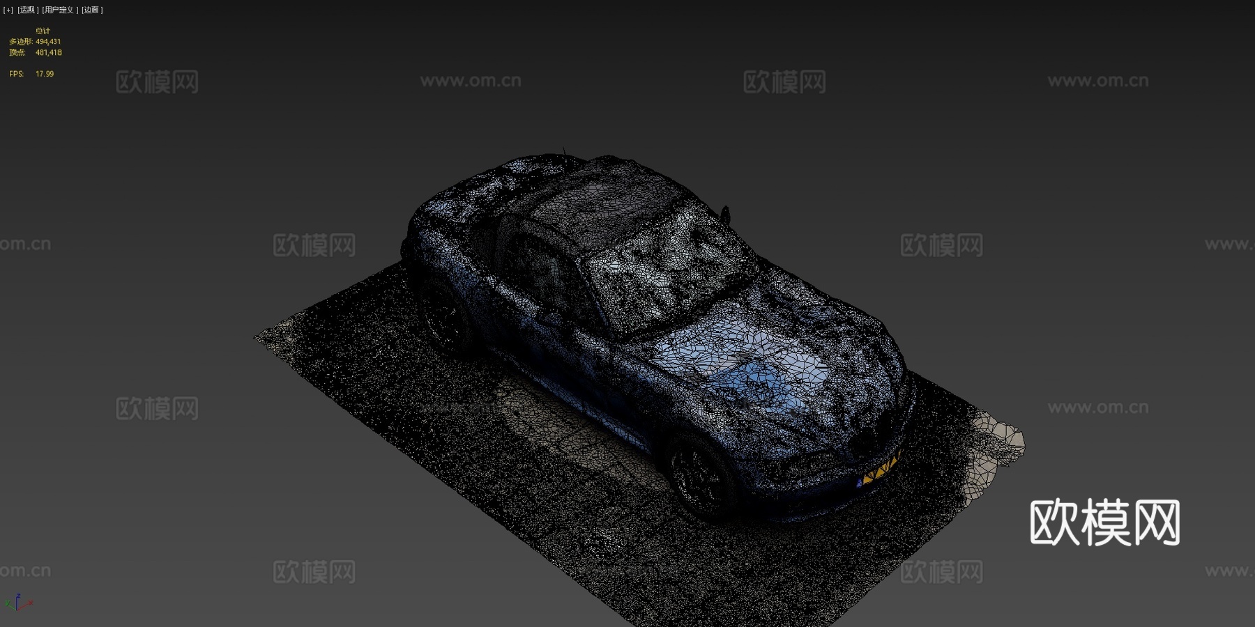 款宝马Z3敞篷车su模型