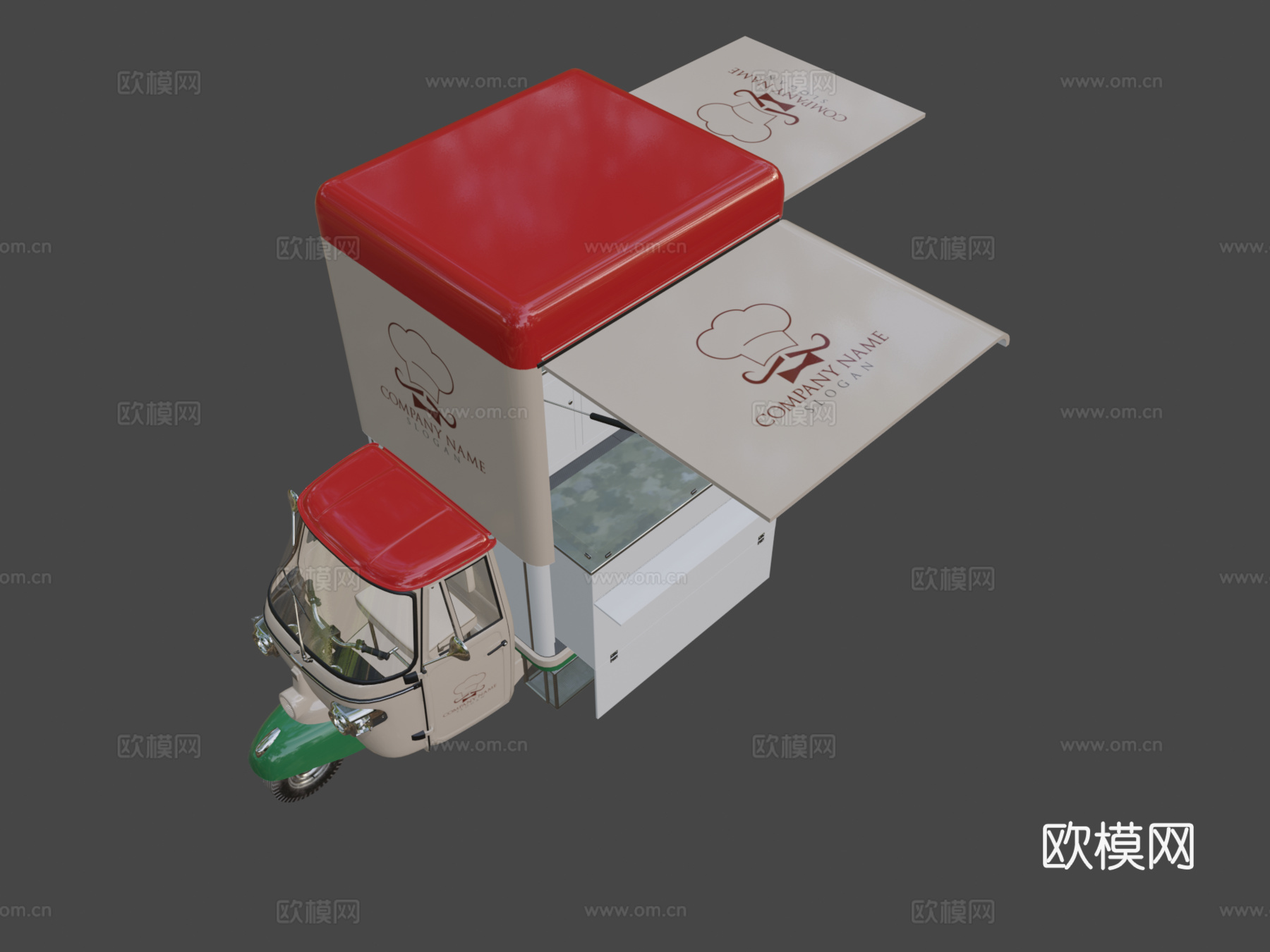 比亚乔Ape V曲线食品轨道su模型