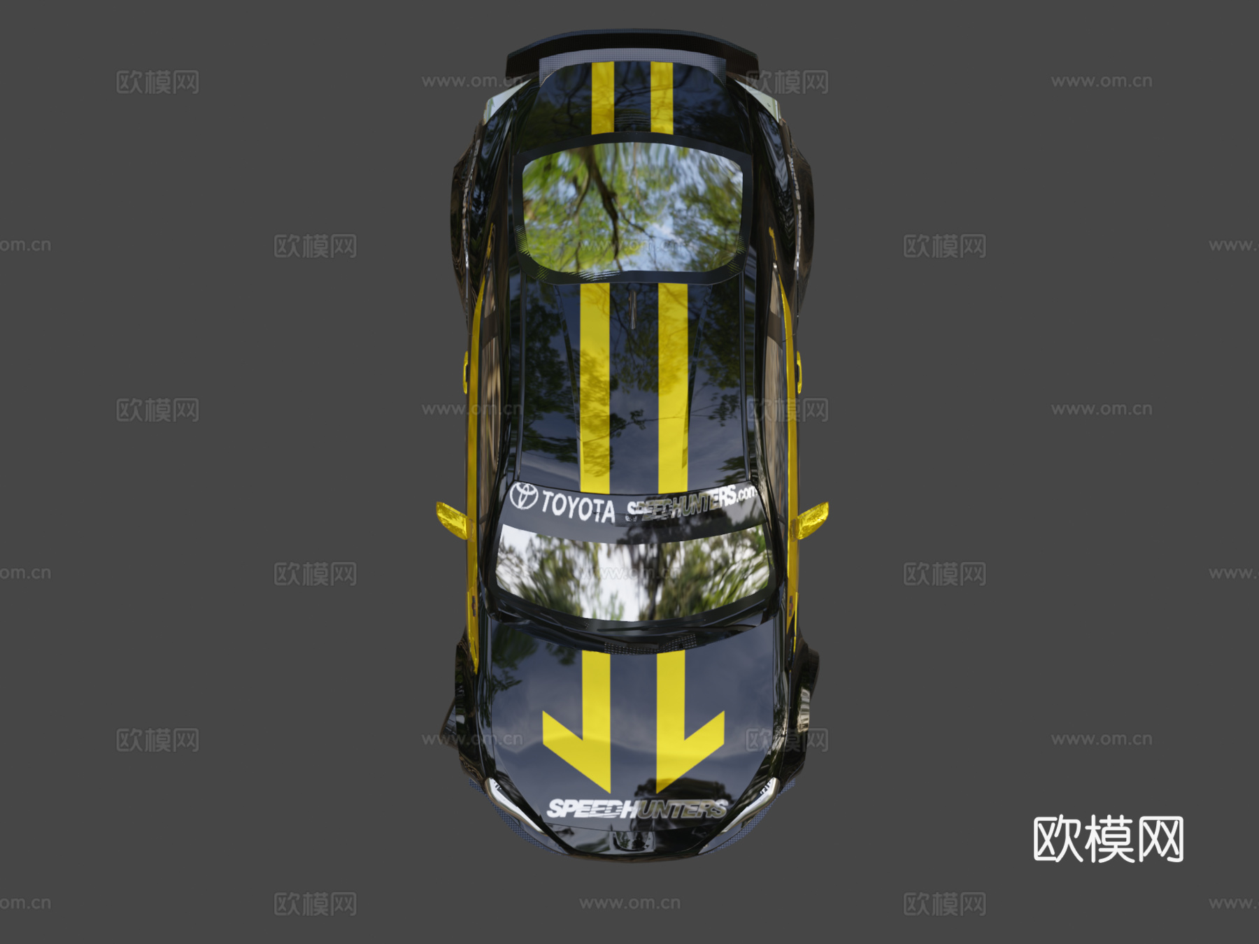 极品飞车粉丝艺术丰田GT86火箭兔车身套件su模型