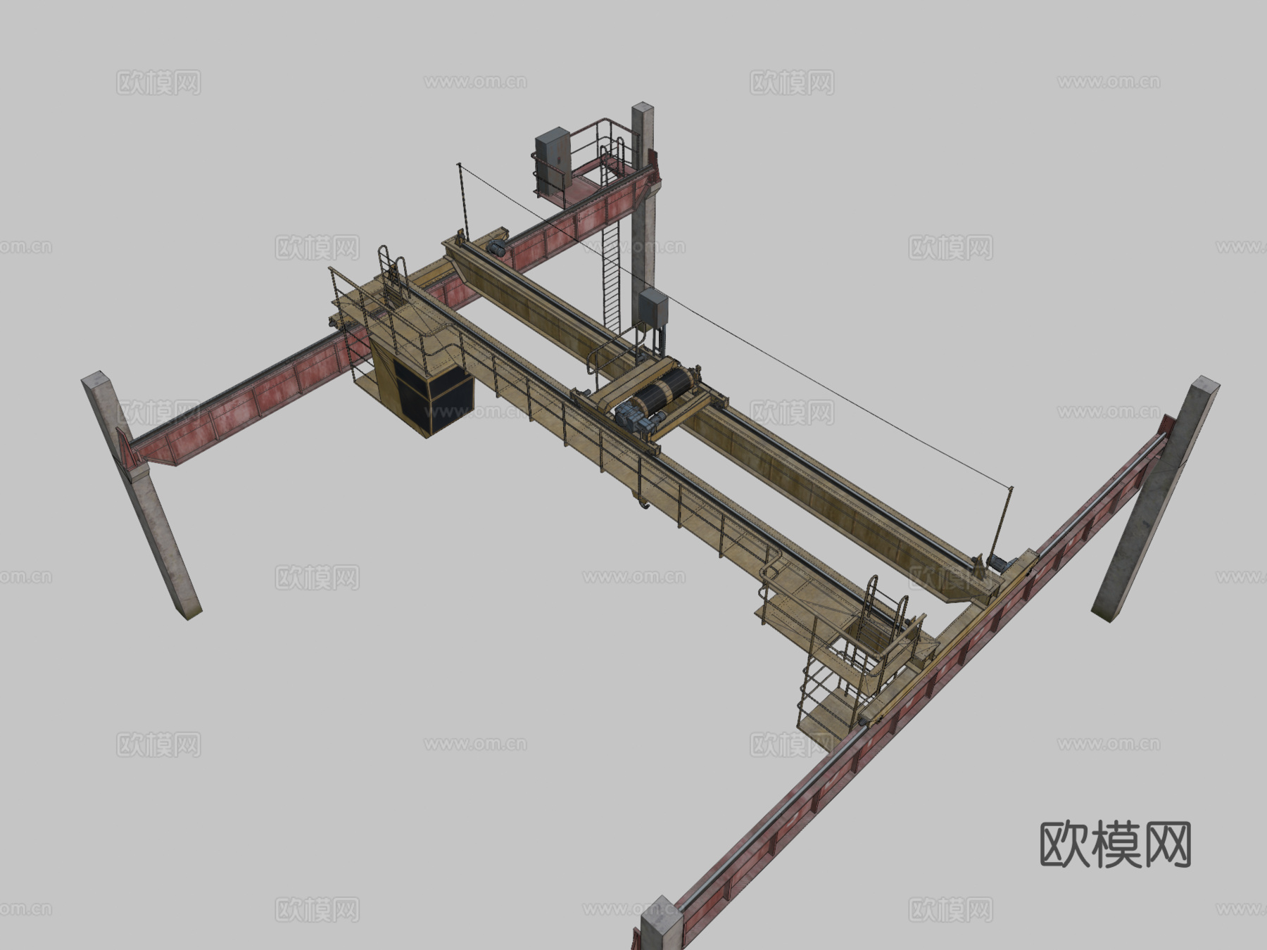 高架起重机su模型