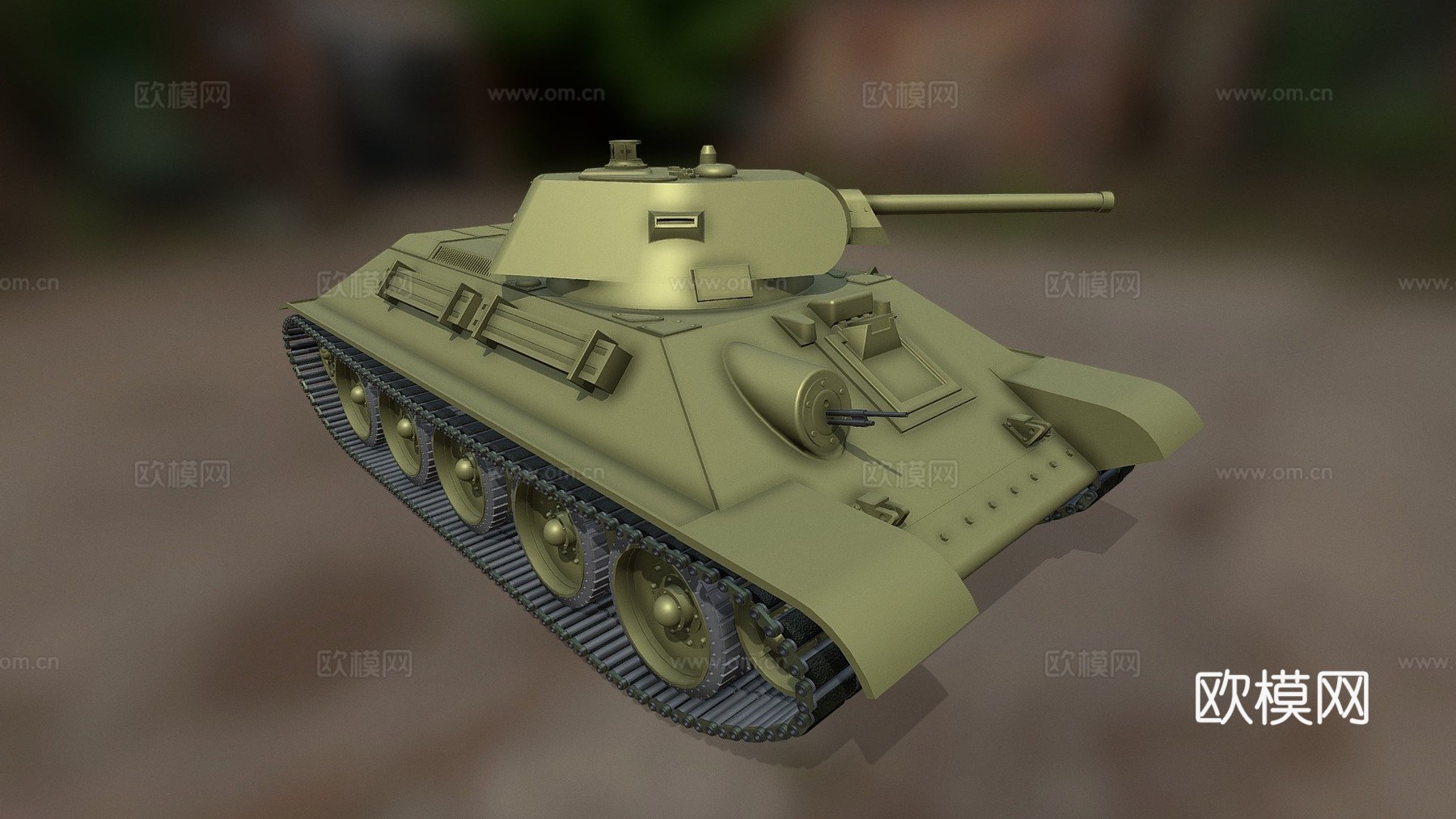 坦克T34TFLEX CAD ST版su模型