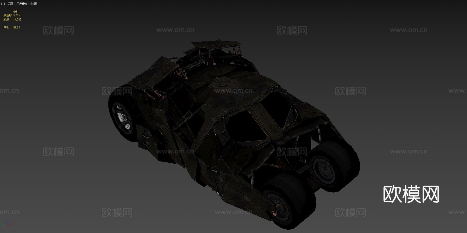 蝙蝠侠黑暗骑士战车重力杰克1su模型