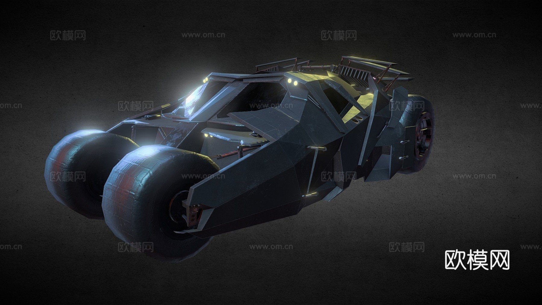 蝙蝠侠黑暗骑士战车重力杰克1su模型