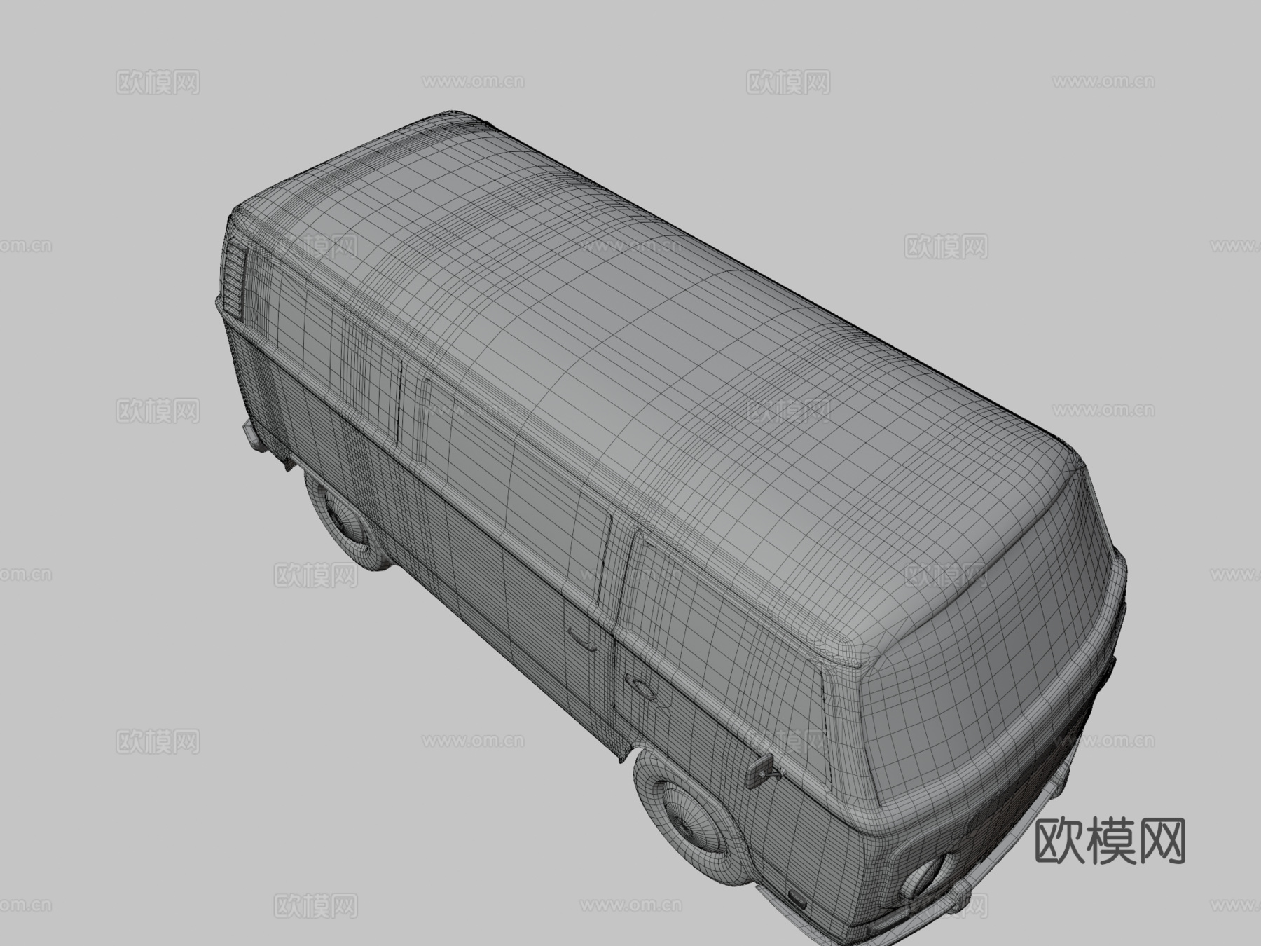 大众T2露营车su模型