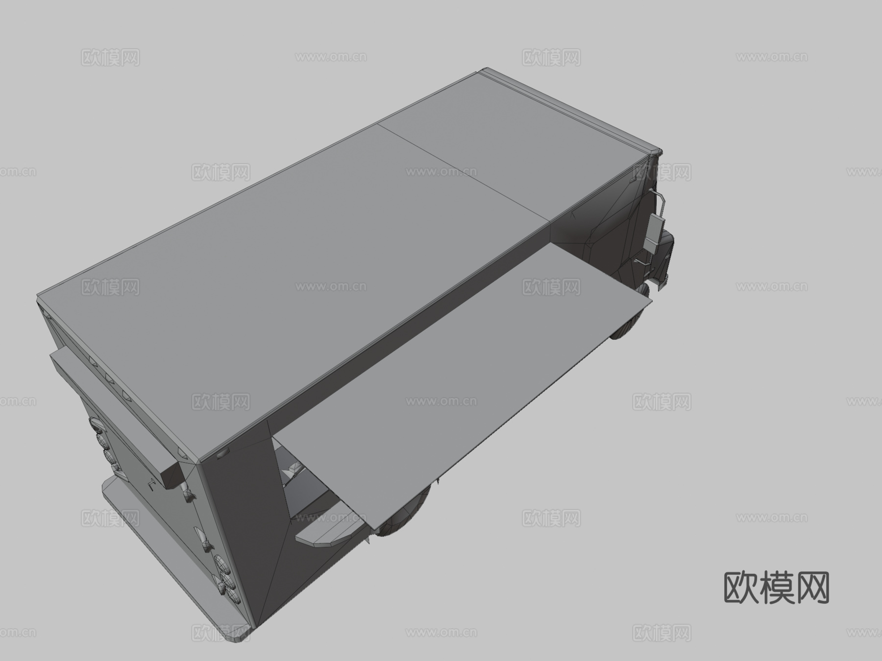 NASCAR 21点火福特E450食品步进车su模型