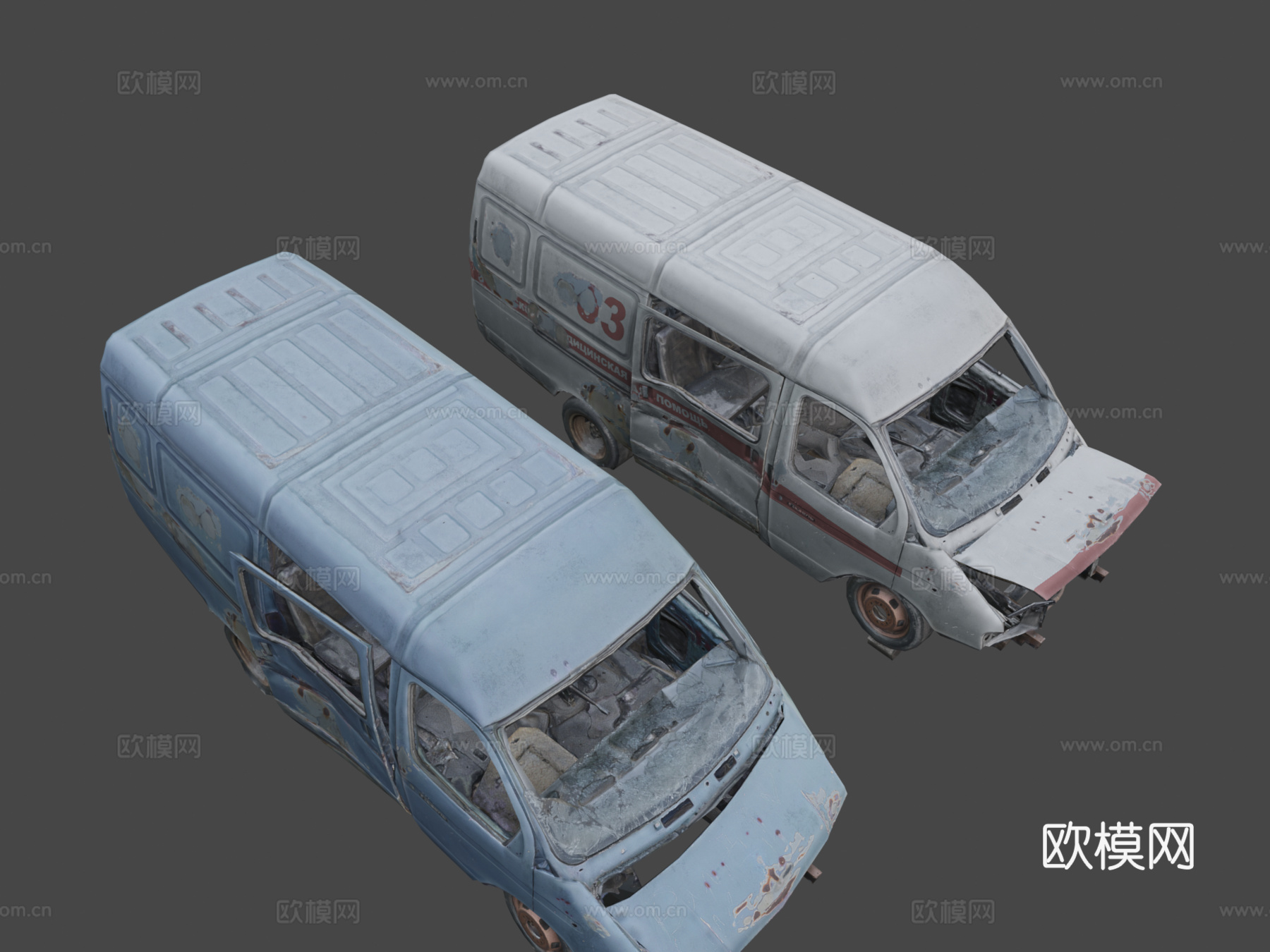 嘎斯羚羊被摧毁su模型