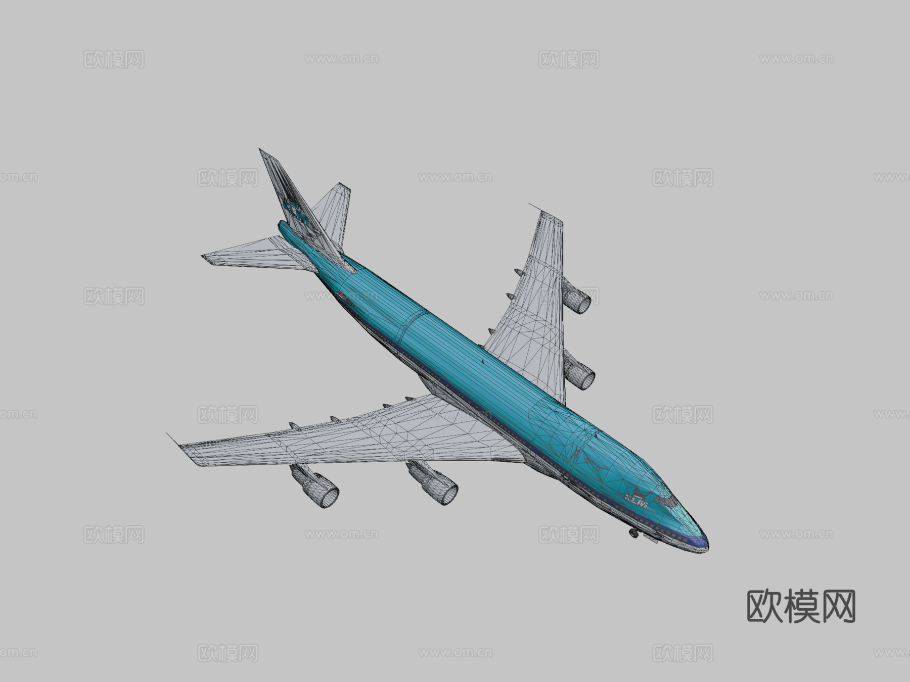 波音747 b747荷兰皇家航空su模型