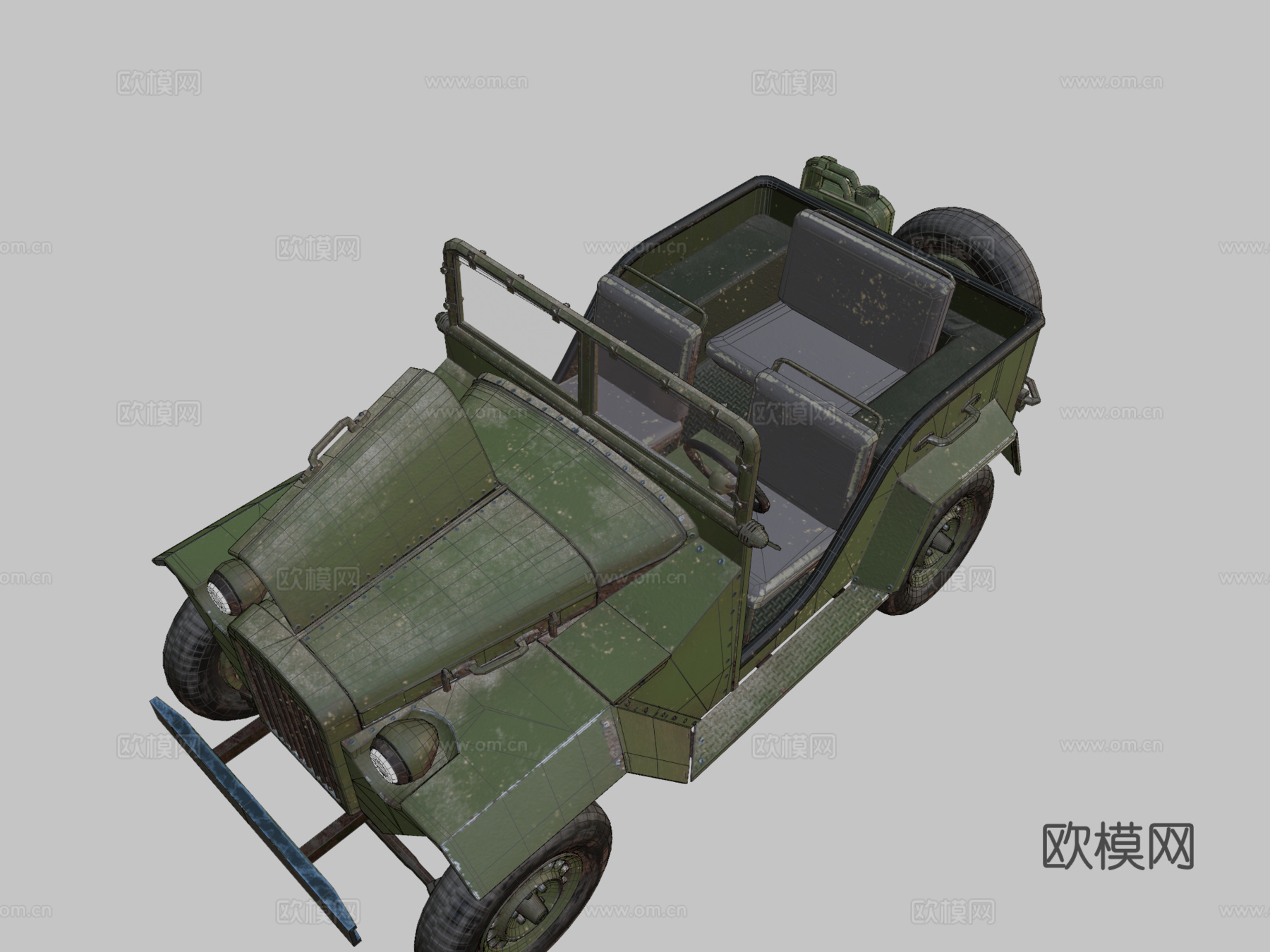 无预算苏联吉普su模型