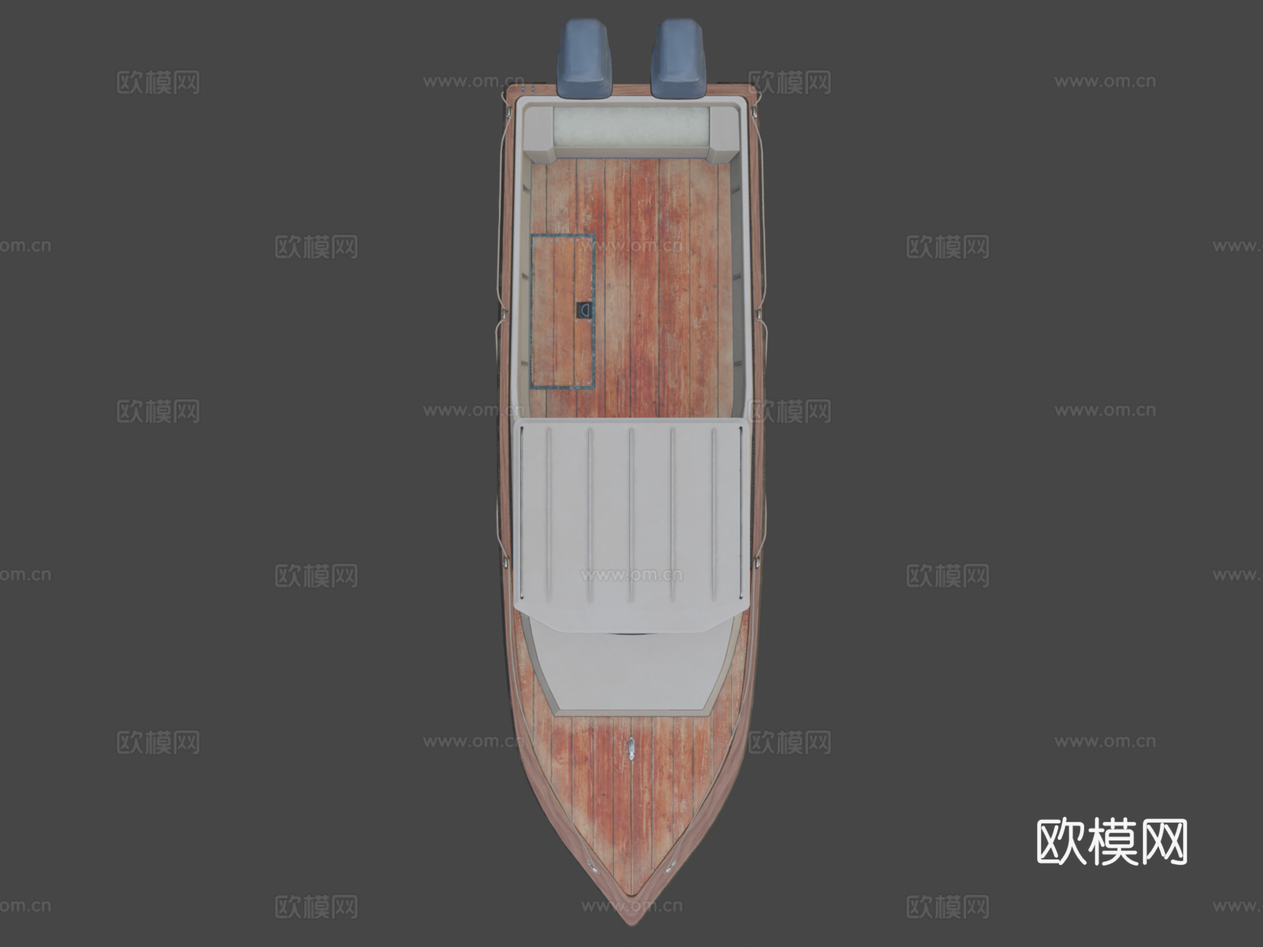 旧租赁船su模型