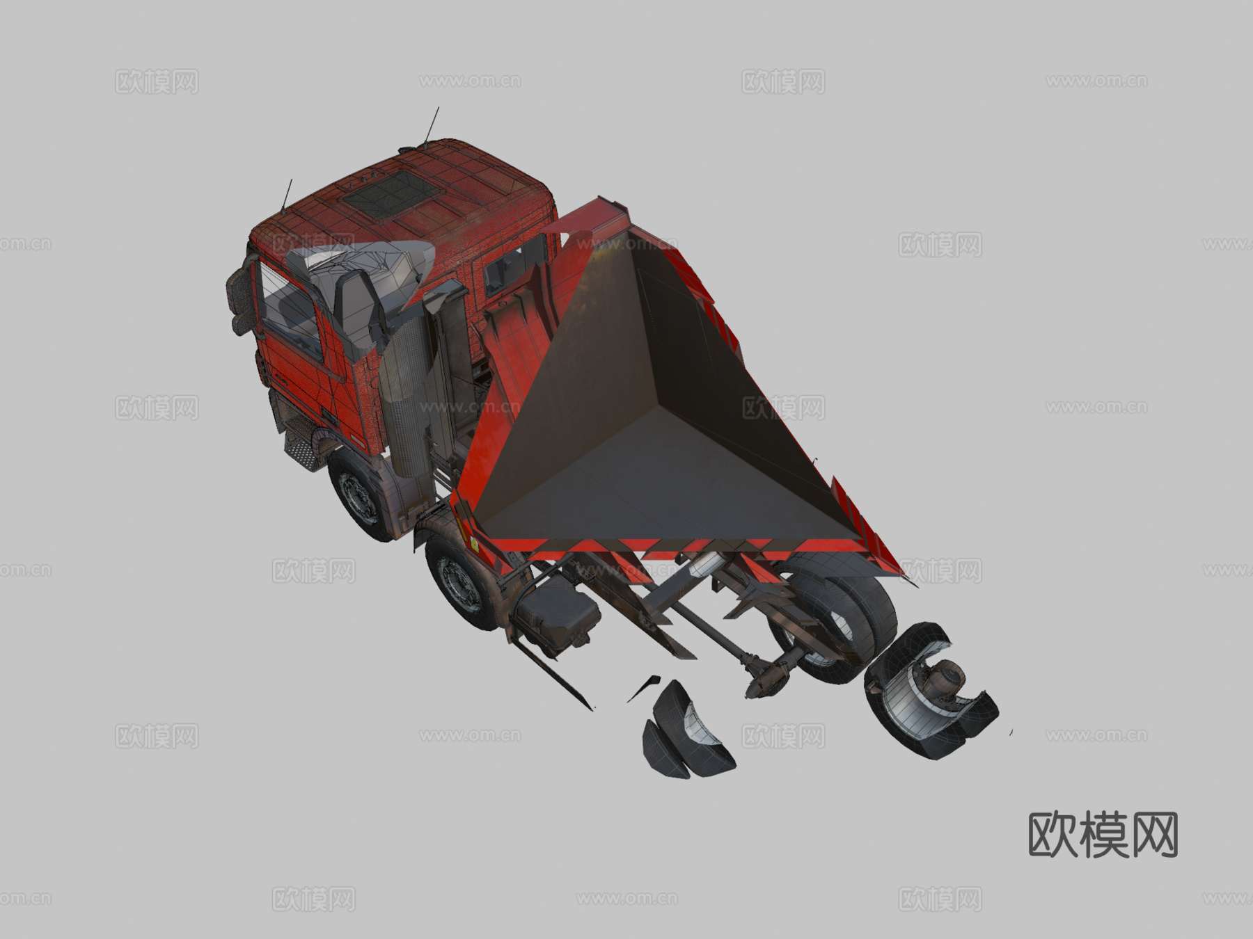 梅赛德斯奔驰Actros MP3 4141索赔su模型