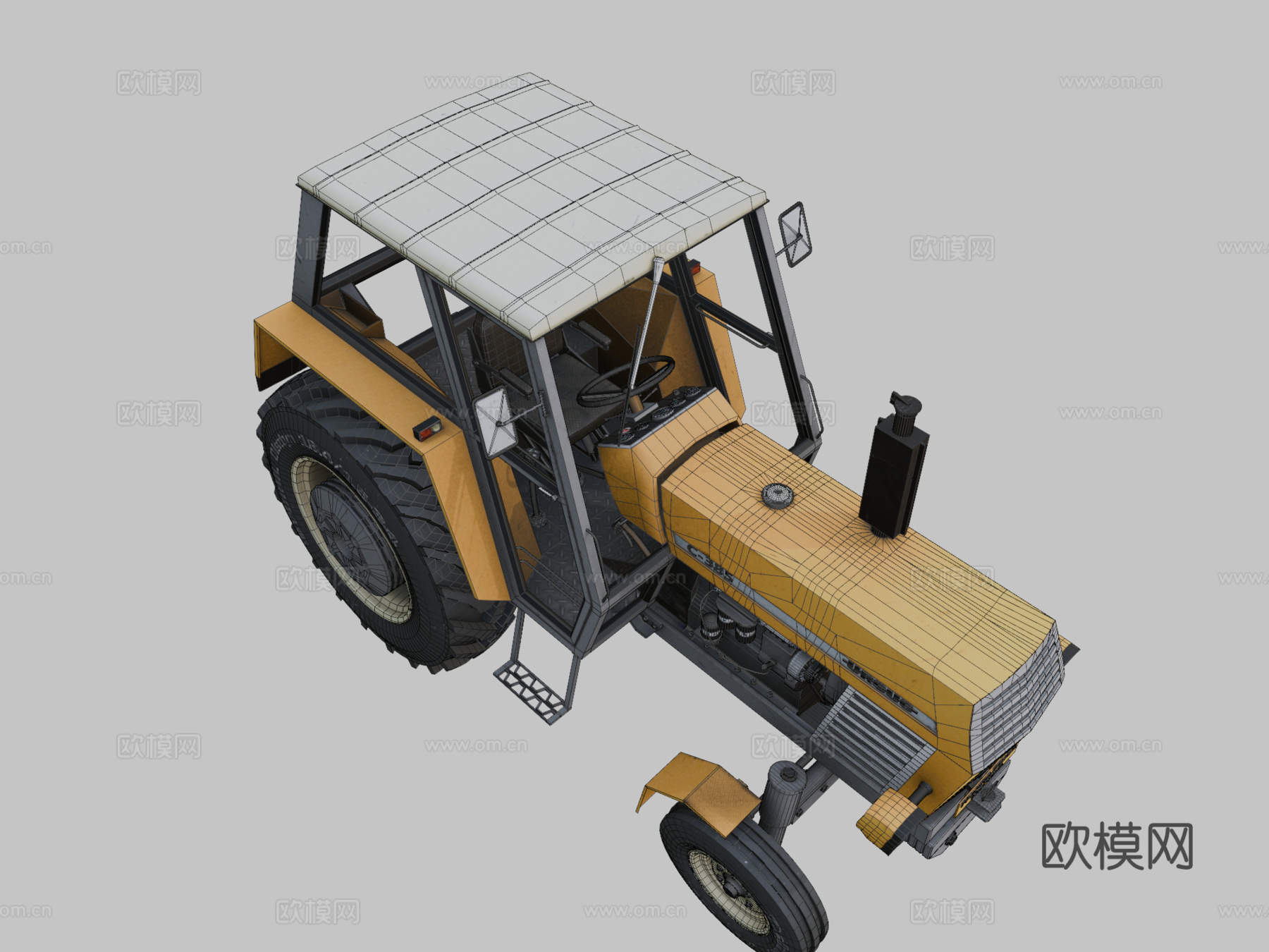 乌尔苏斯C385农用拖拉机su模型