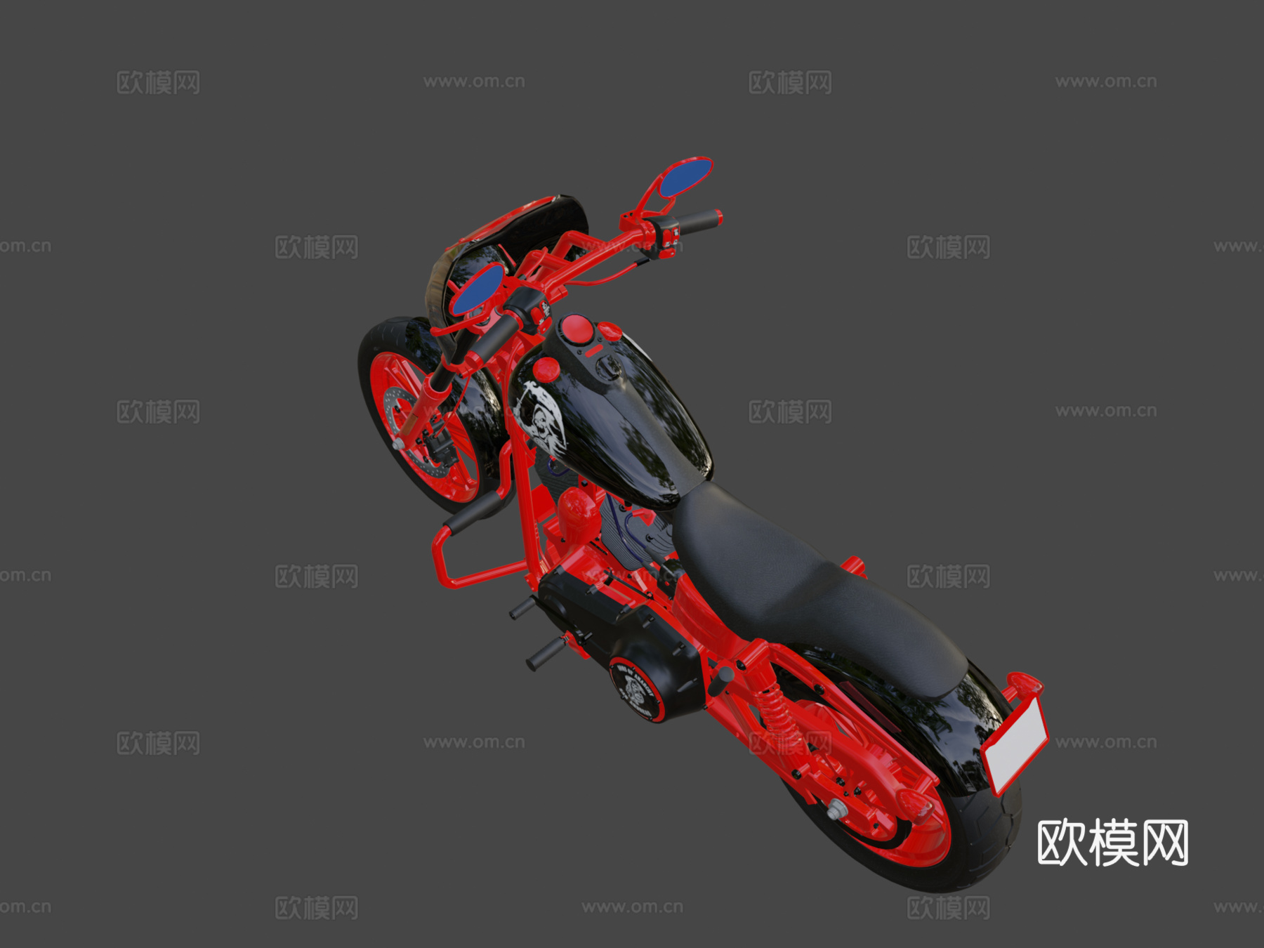 哈雷戴维森 戴纳 街头鲍勃 混乱之子su模型