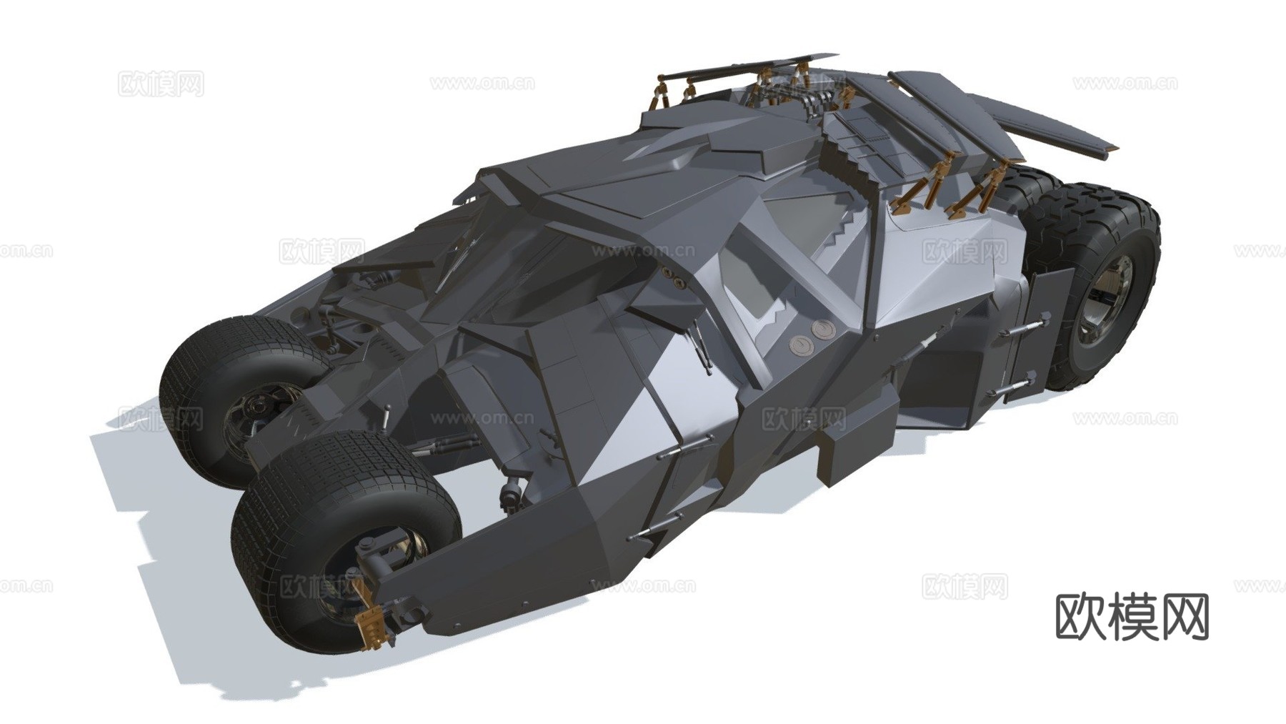 蝙蝠车翻滚者蝙蝠侠汽车su模型