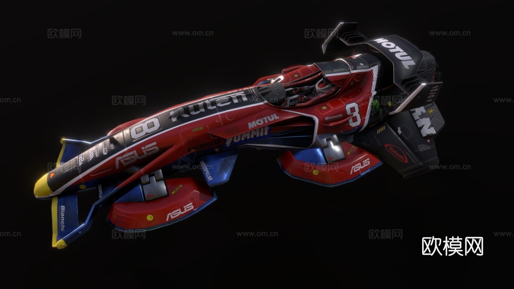 SSR太空船竞速su模型