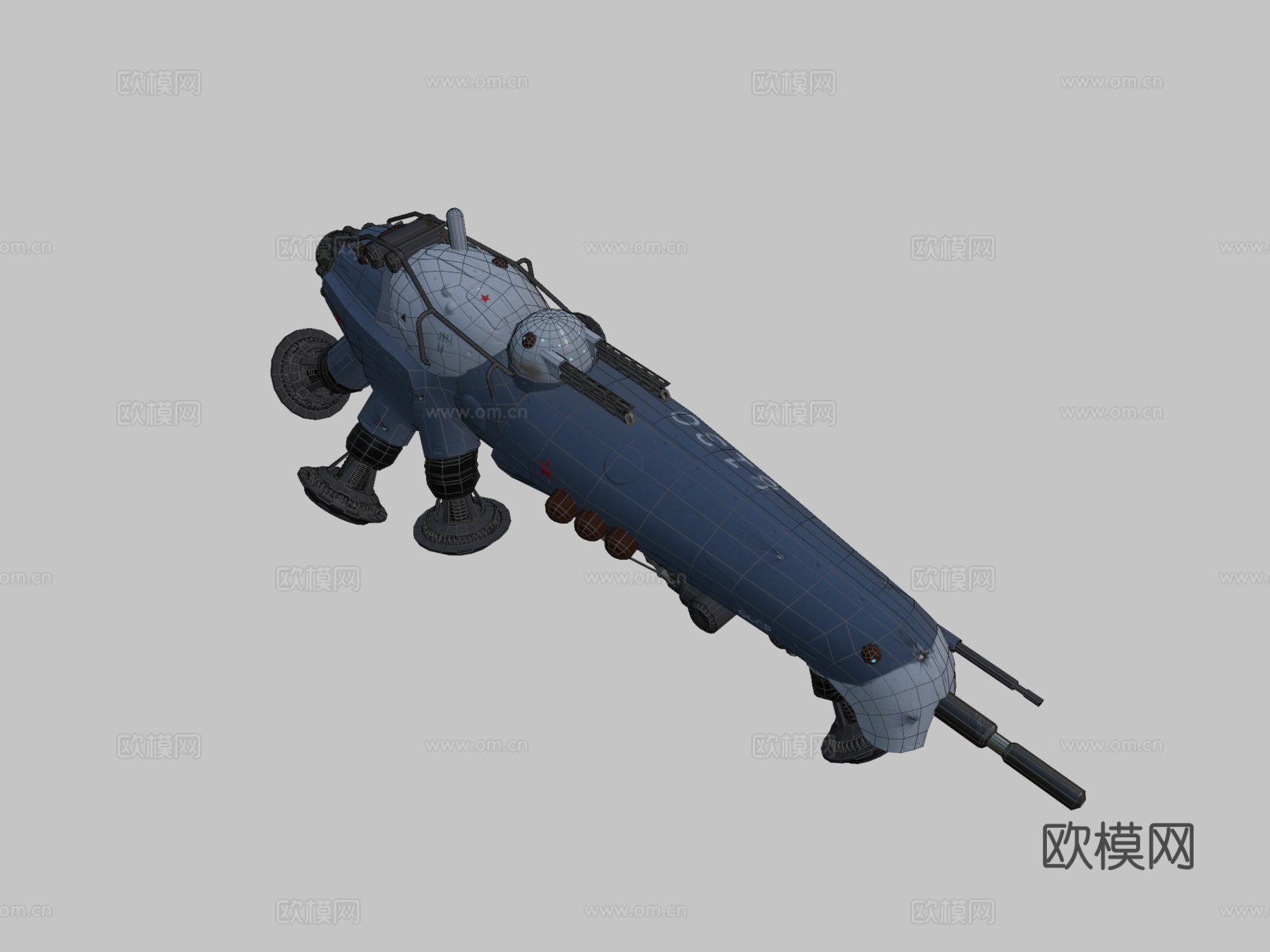 俄罗斯 气垫船 坦克 MK II 新su模型