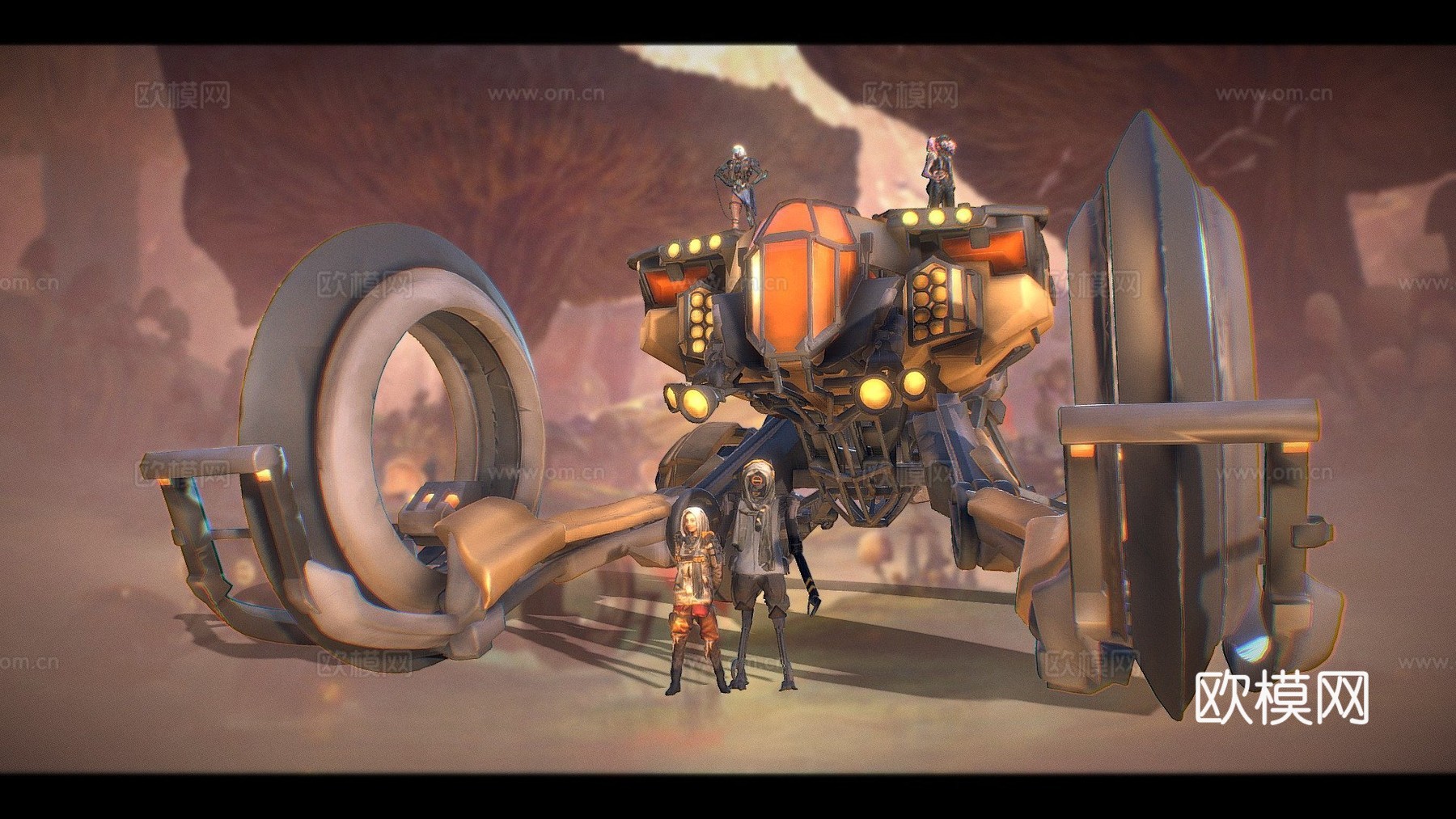 伊甸园计划外骨骼漫游车su模型